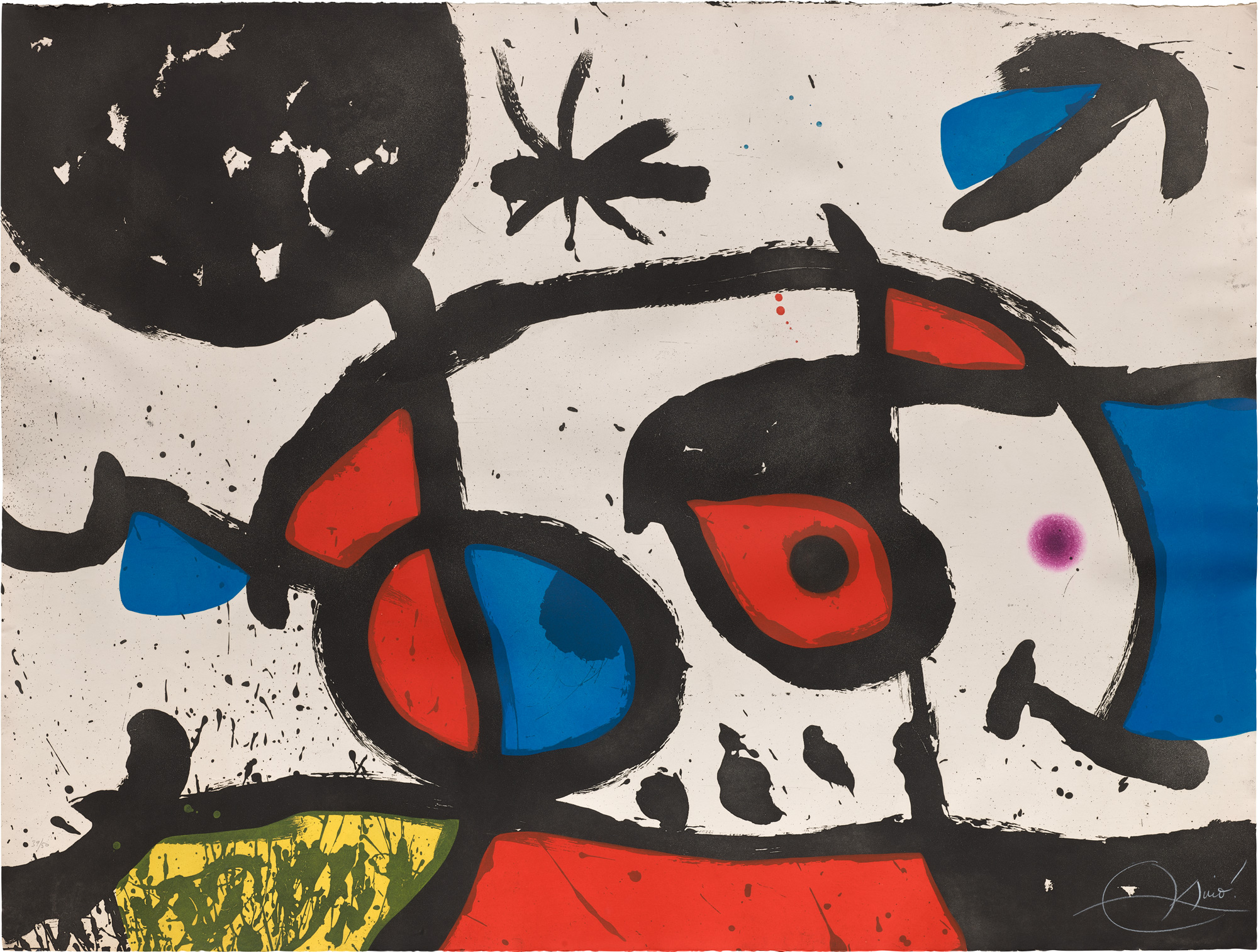 <p><strong> JOAN MIRÓ </strong><em>Le Bagnard et sa campagna (The Crook and His Companion), </em>1975</p>
