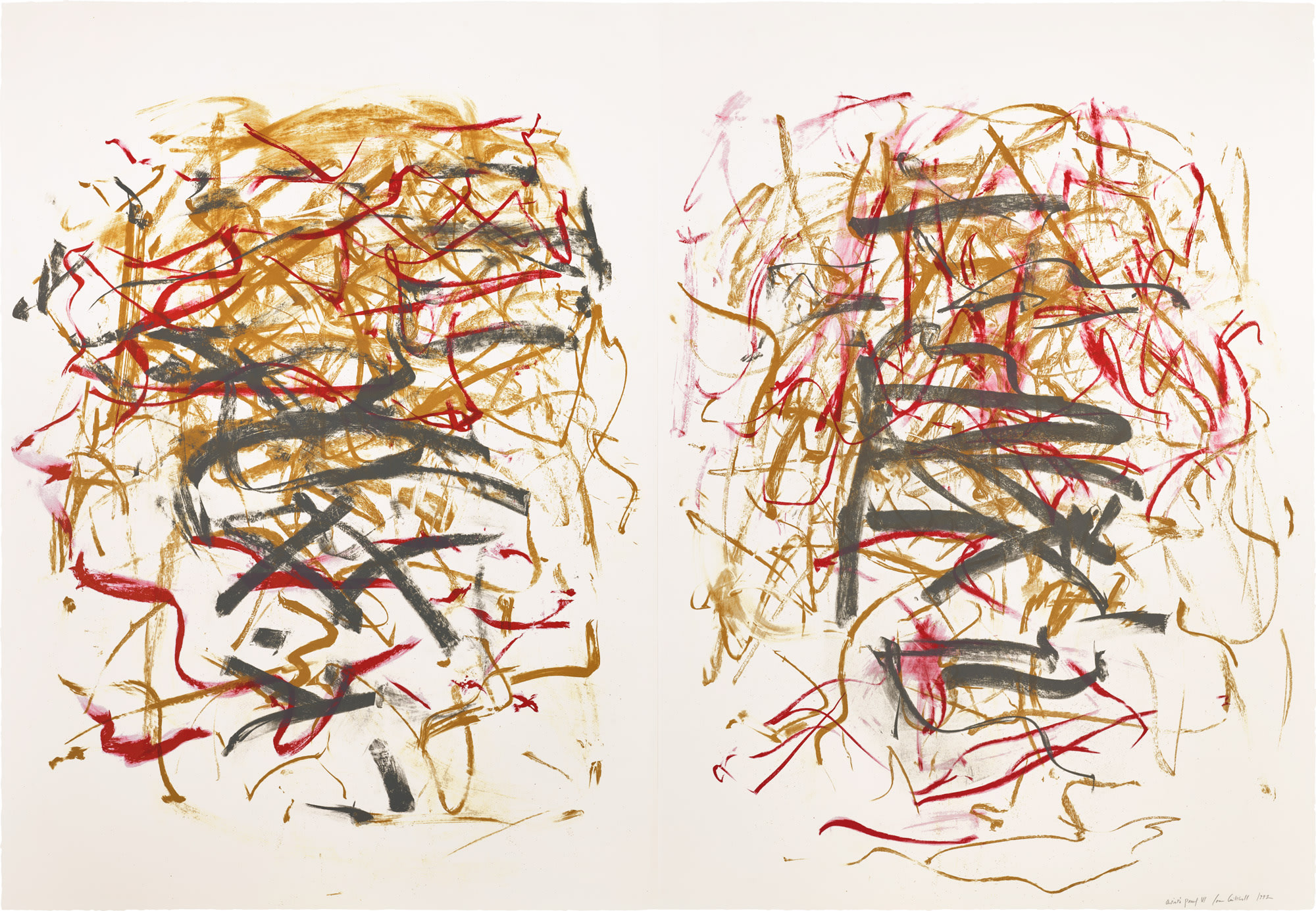 <p><strong>JOAN MITCHELL</strong> <em>Sunflowers III,</em> 1992</p>