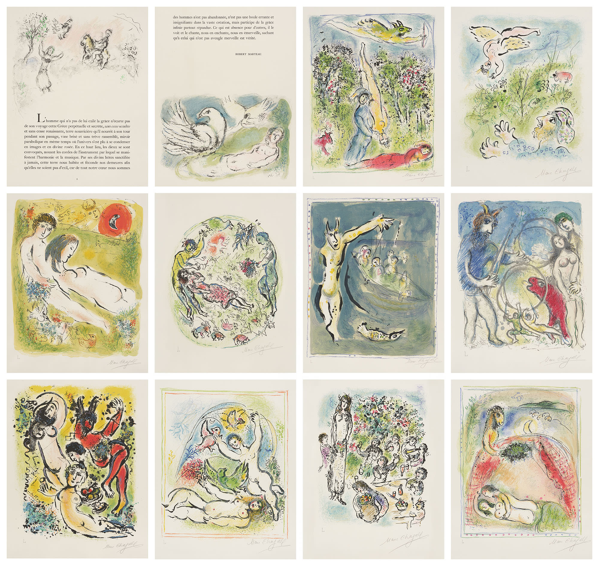 <p>MARC CHAGALL <em>Sur la terre des Dieux (In the Land of the Gods),</em> 1967</p>