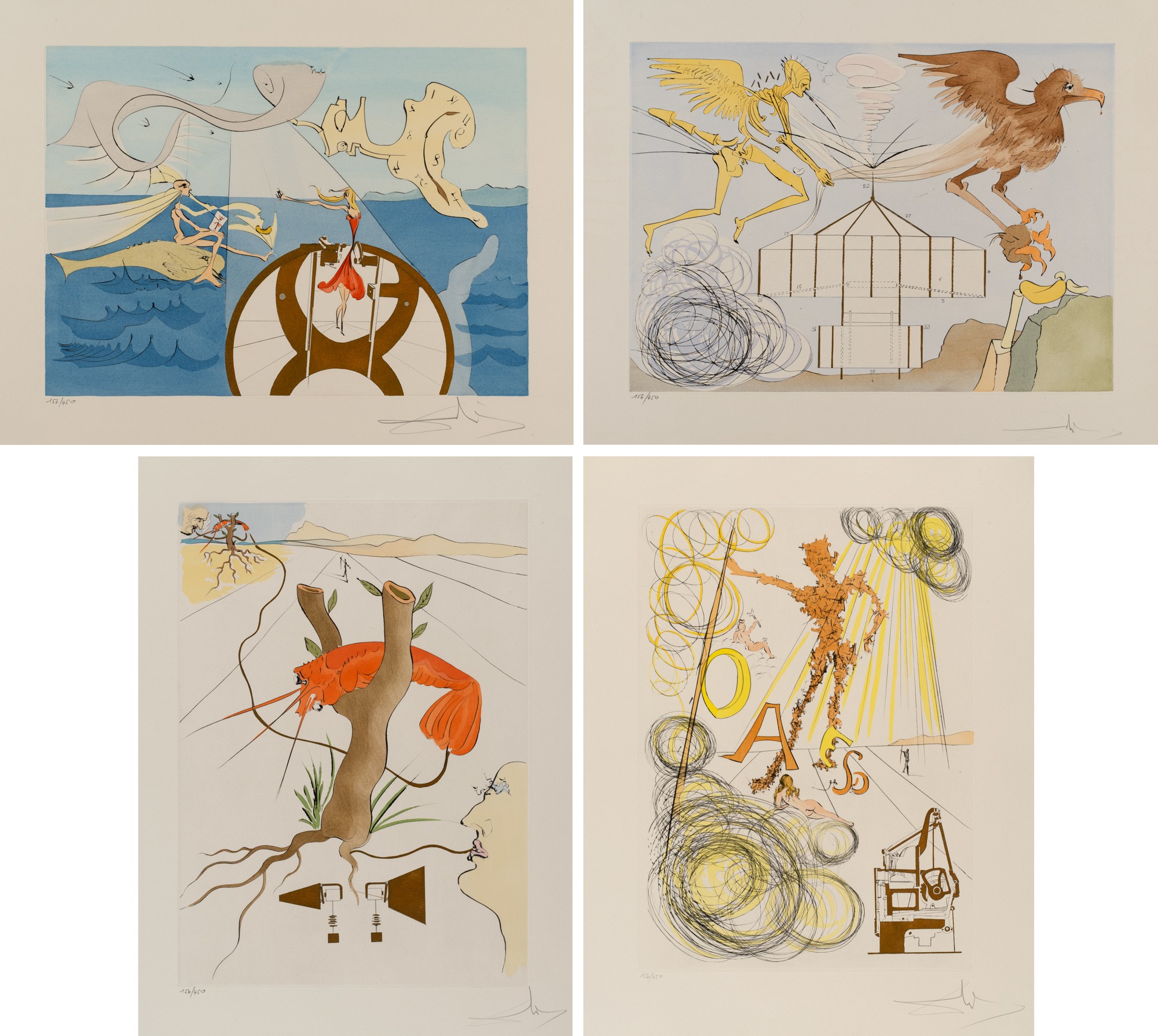 <p><strong>SALVADOR DALI</strong> <em>Hommage à Leonardo da Vinci</em> <em>Portfolio</em>, 1975</p>