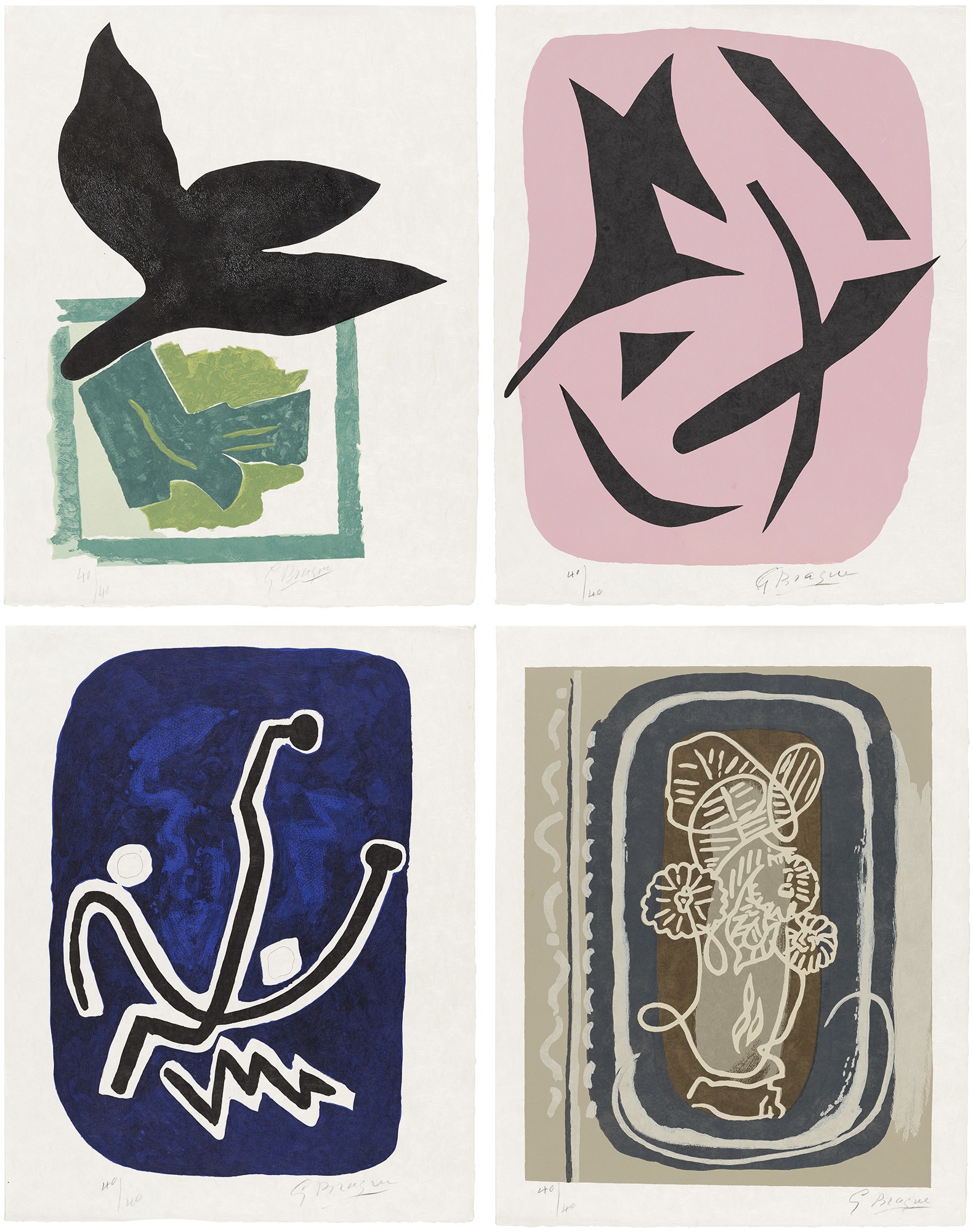 <p><strong>GEORGES BRAQUE</strong> <em>Si je mourais là-bas (If I Died There) (V. 181), </em>1962</p>