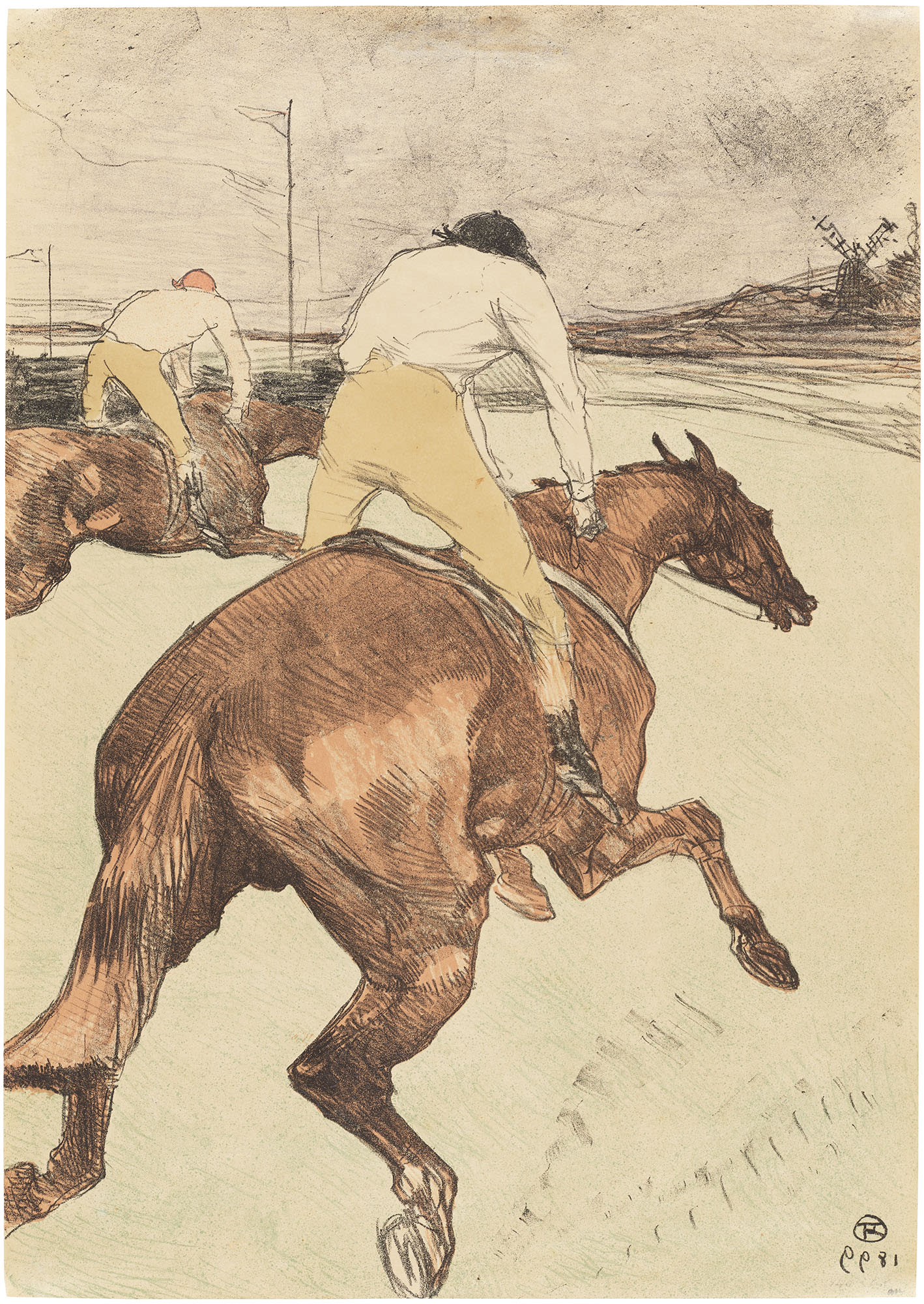 <p><strong>HENRI DE TOULOUSE-LAUTREC</strong> <em>Le Jockey (D. 279, A. 365, W. 308),</em> 1899</p>