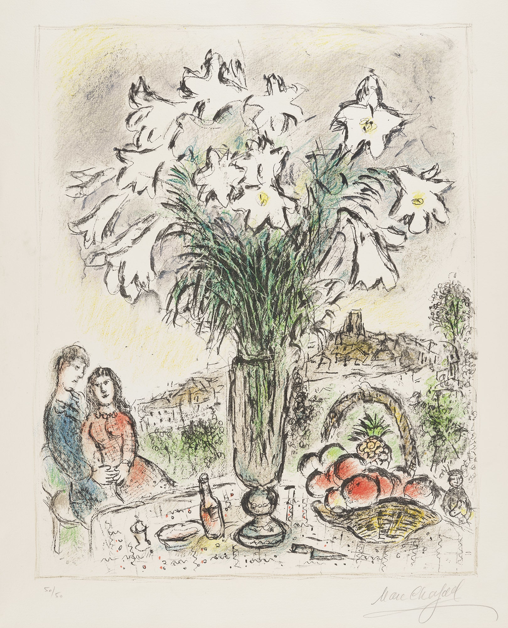 <p><strong>MARC CHAGALL</strong> <em>Les Arums (Arum Lilies) (M. 748), </em>1975</p>