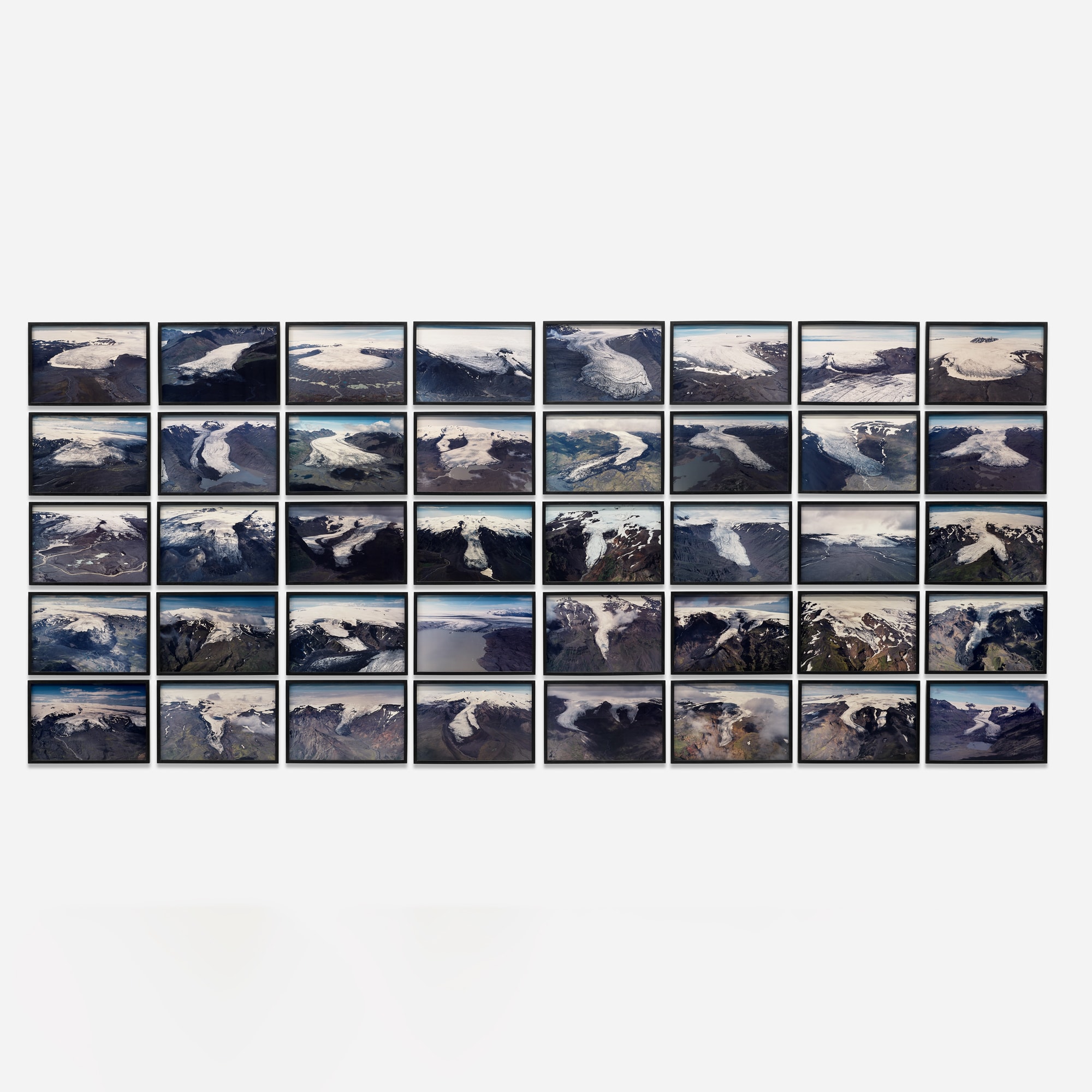 <p><strong>OLAFUR ELIASSON</strong> <em>The Glacier Series</em>, 1999 (40 prints)</p>