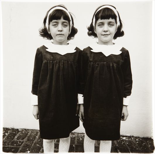 <b>DIANE ARBUS</b><i> Identical Twins Cathleen (I) and Colleen, Roselle, N.J.</i>, 1967
