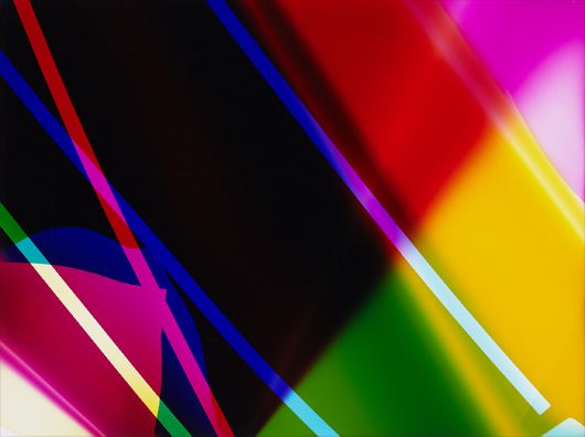 <b>WALEAD BESHTY</b> <i>Three Color Curl (CMY: Irvine, California, August 24th)</i>, 2010