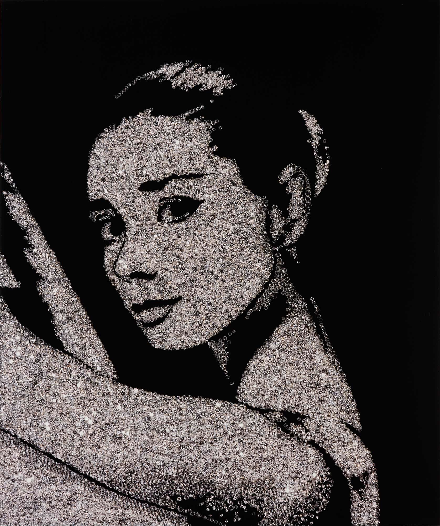 <b>VIK MUNIZ</b> <i>Audrey Hepburn </i>from<i> Pictures of Diamonds,</i> 2005