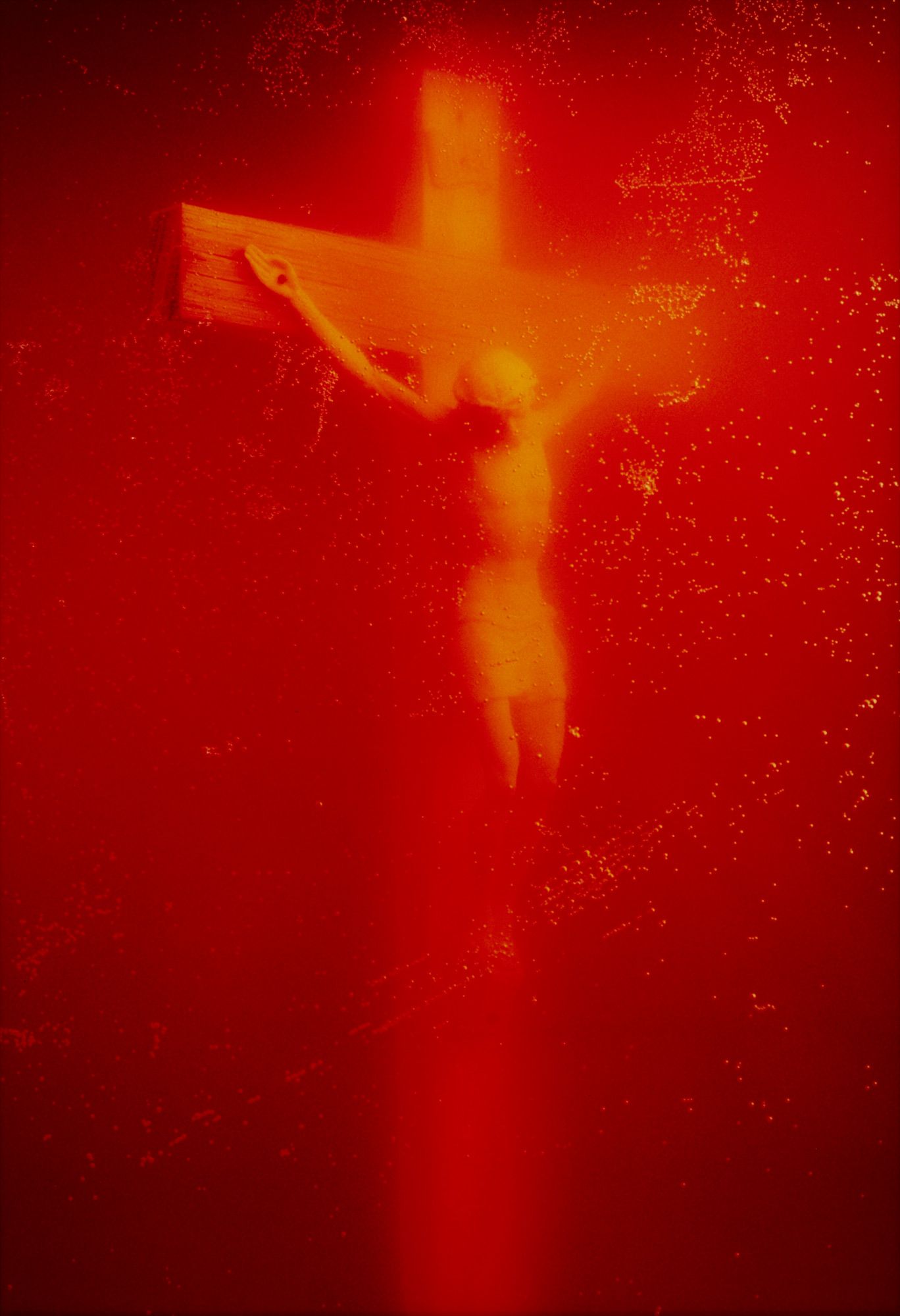 <b>ANDRES SERRANO</b> <i>Piss Christ,</i> 1987