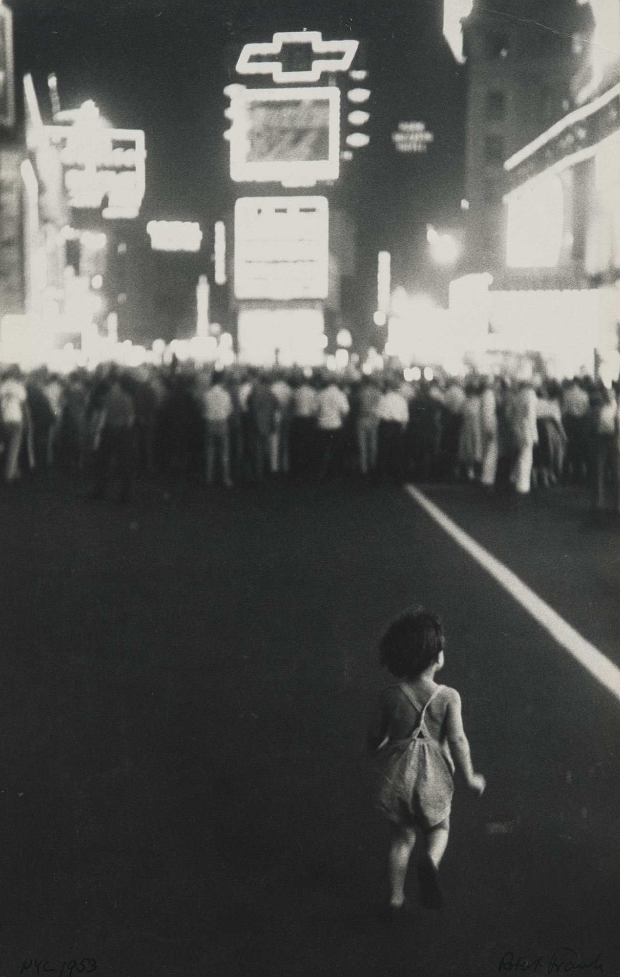 <p><strong>ROBERT FRANK</strong><em> Pablo, Times Square</em>, 1953</p>