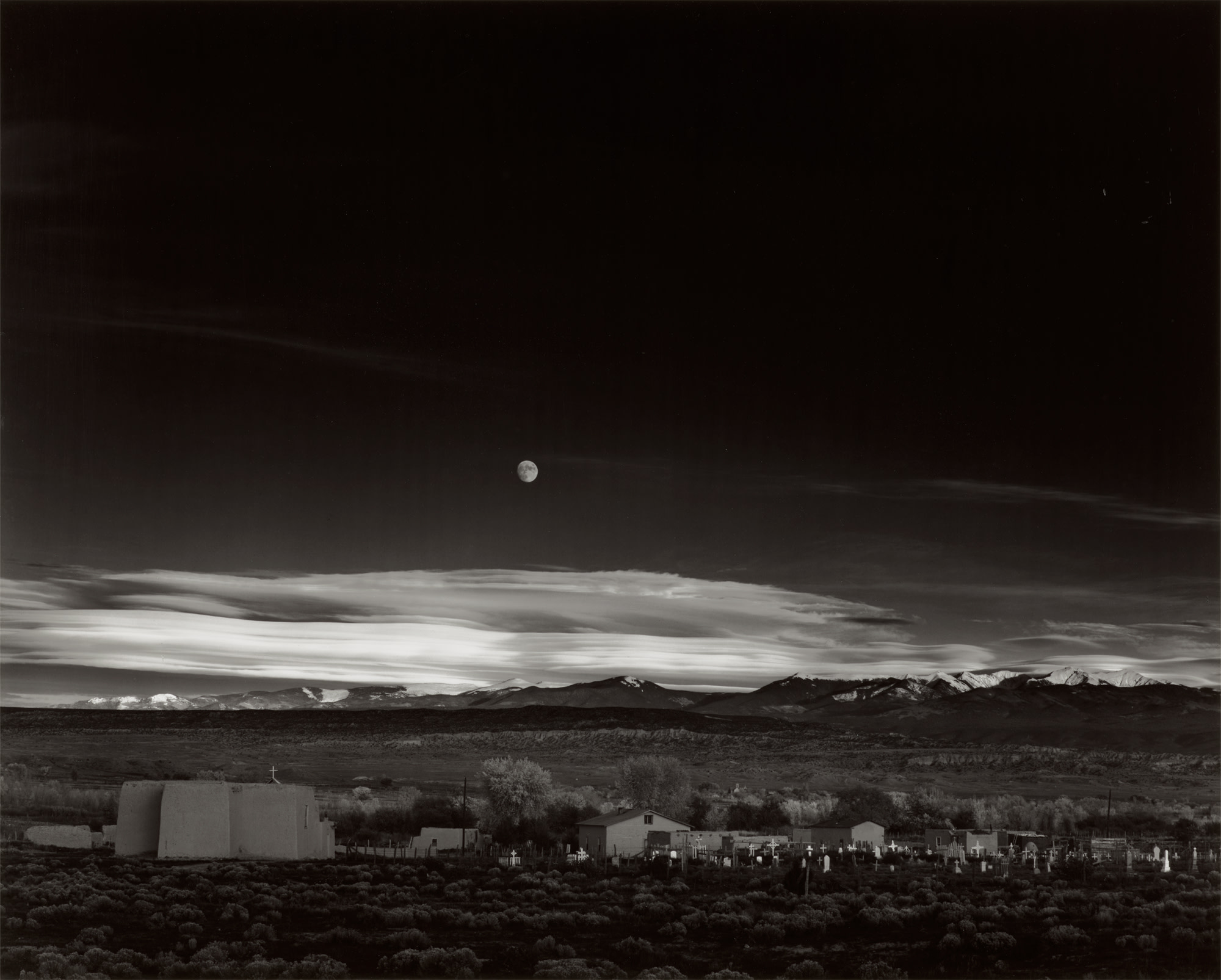 <p><strong>ANSEL ADAMS </strong><em>Moonrise, Hernandez</em>, <em>New Mexico,</em> 1941</p>
