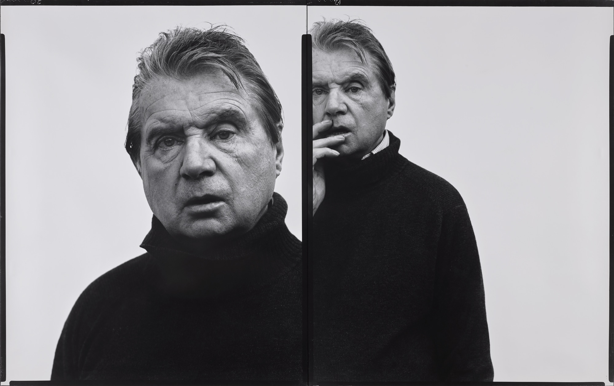 <p><strong>RICHARD AVEDON</strong> <em>Francis Bacon, artist, Paris, 4-11-79</em>, 1979</p>