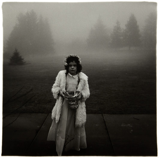 <b>DIANE ARBUS</b> <i>A Flower Girl at a Wedding, Conn.</i>, 1964