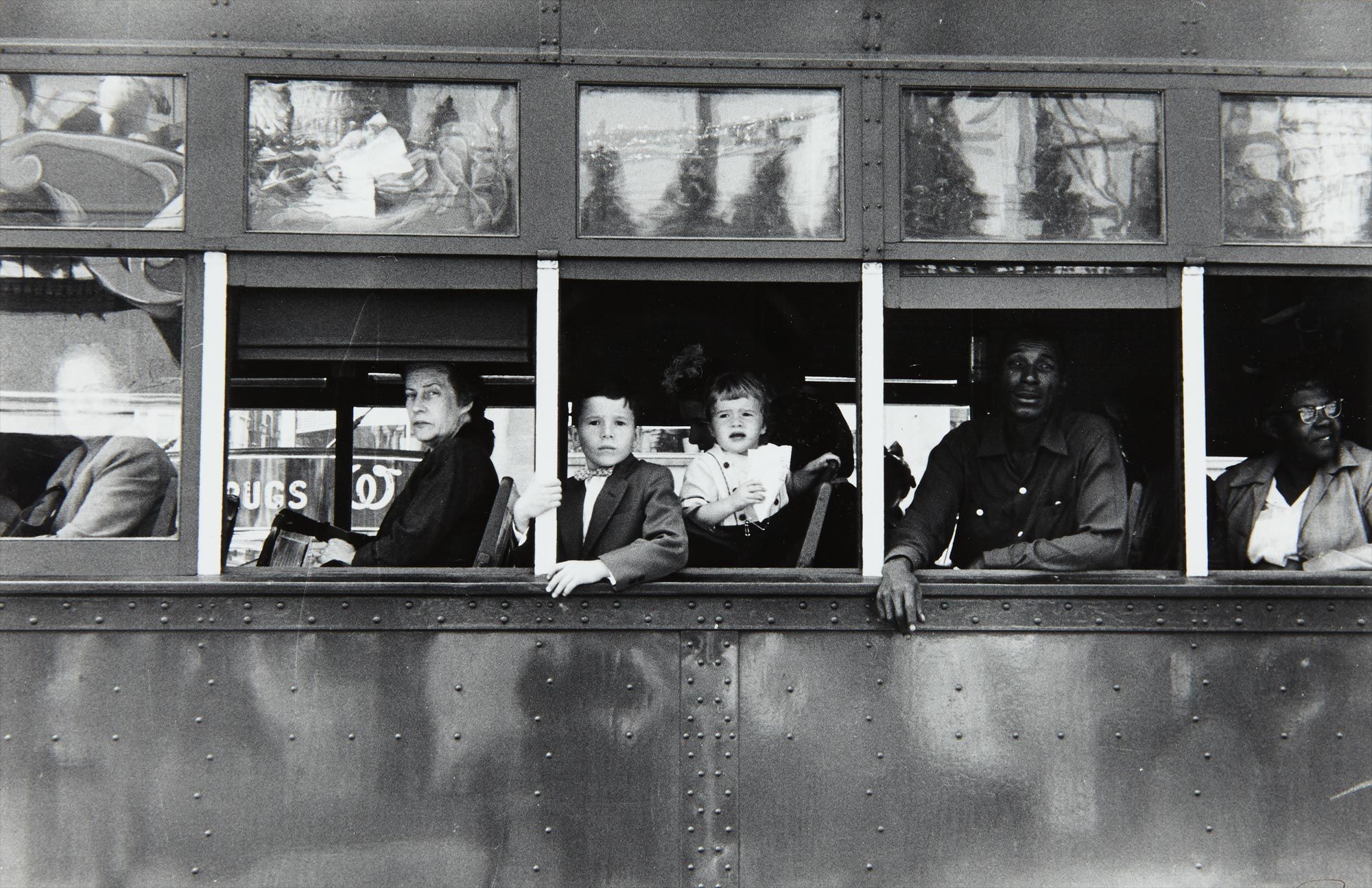<b>ROBERT FRANK</b> <i>Trolley, New Orleans</i>, 1955