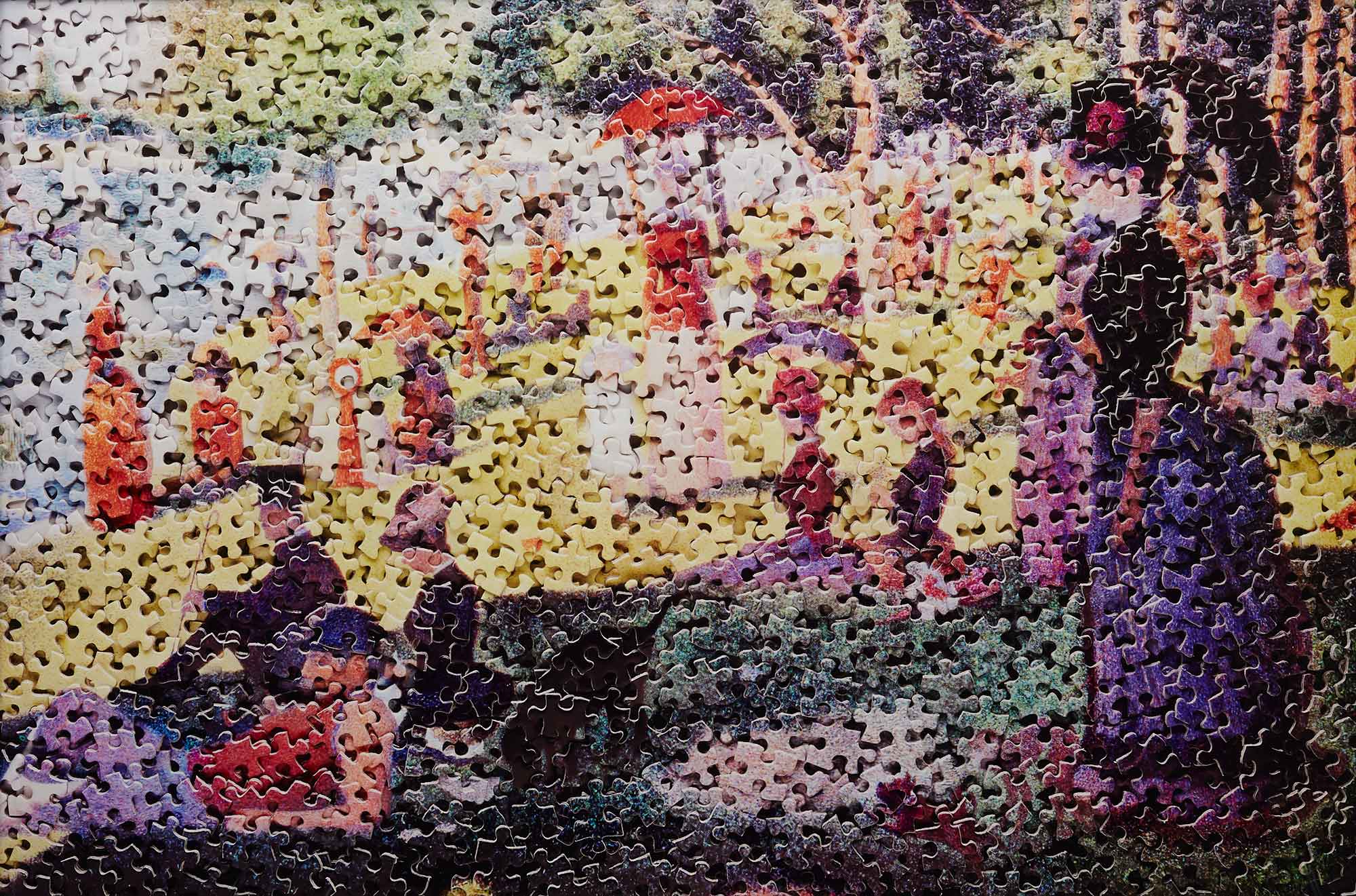 <b>VIK MUNIZ<i> </i></b><i>A Sunday on La Grande Jatte, after Georges Seurat </i>from <i>Gordian Puzzles</i>, 2009