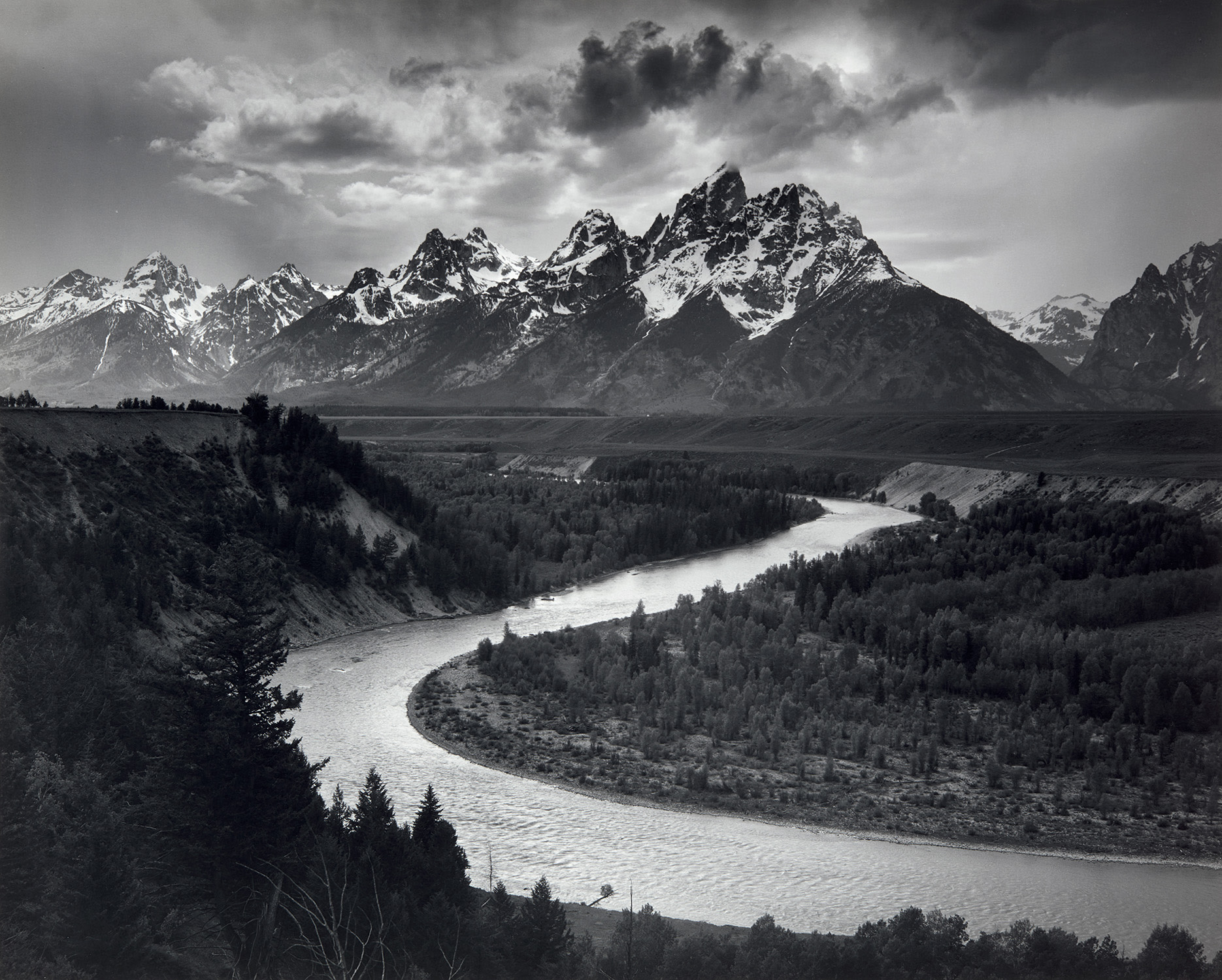 <p><strong>ANSEL ADAMS </strong><em>The Tetons and the Snake River, Grand Teton National Park, Wyoming</em>, 1942</p>
