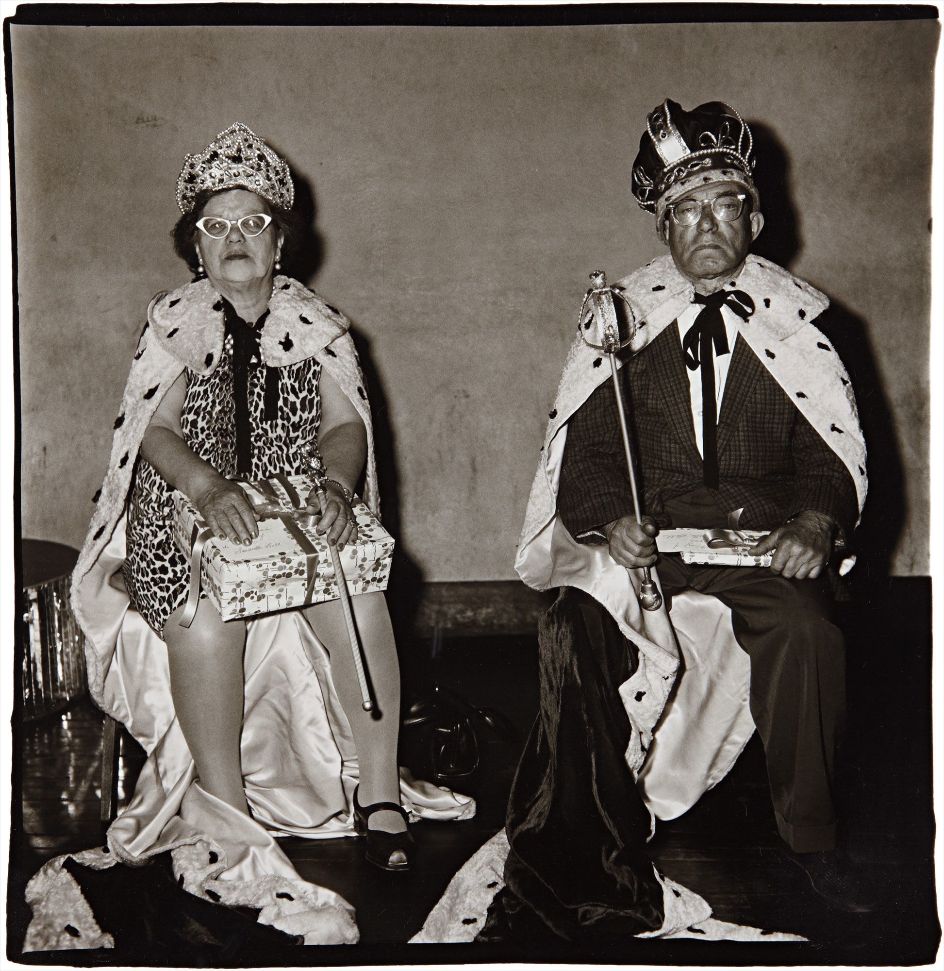 <b>DIANE ARBUS</b> <i>King and Queen of a senior citizens' dance, N.Y.C.</i>, 1970