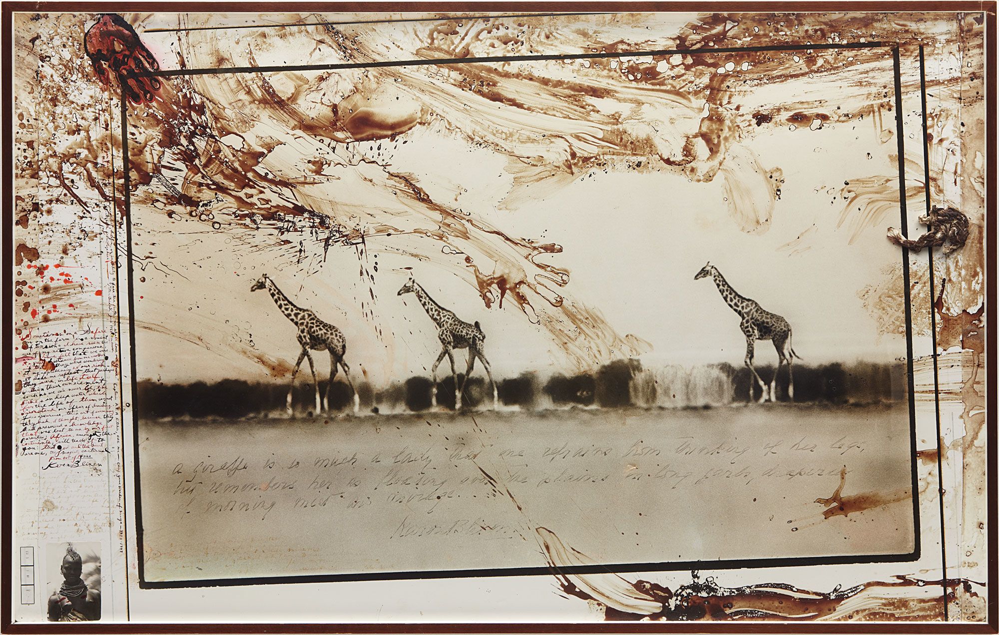 <b>PETER BEARD</b> <i>Giraffes in Mirage the Taru Desert, Kenya, June</i>, 1960
