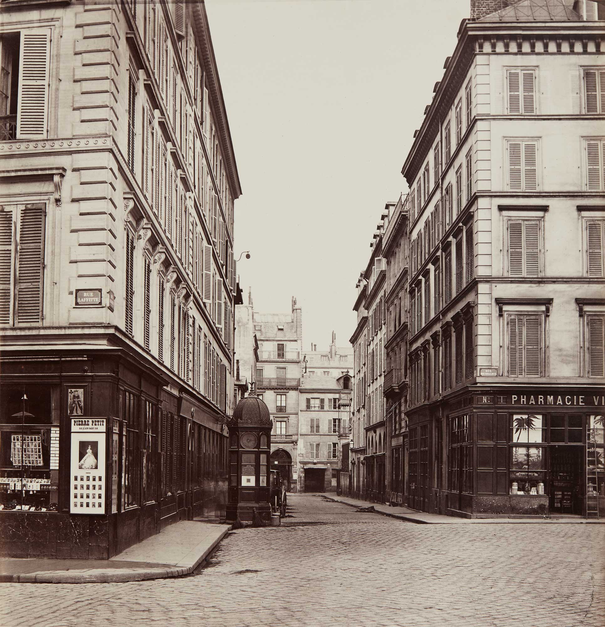 <b>CHARLES MARVILLE</b> <i>Rue Ollivier vers la rue St-Georges</i>, circa 1868<br />