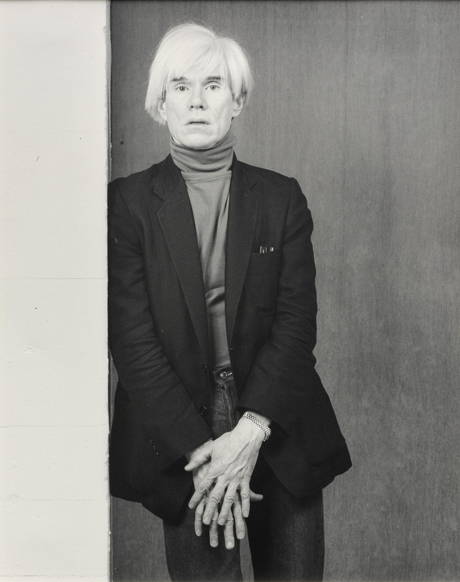 <p><strong>ROBERT MAPPLETHORPE</strong> <em>Andy Warhol, </em>1983</p>