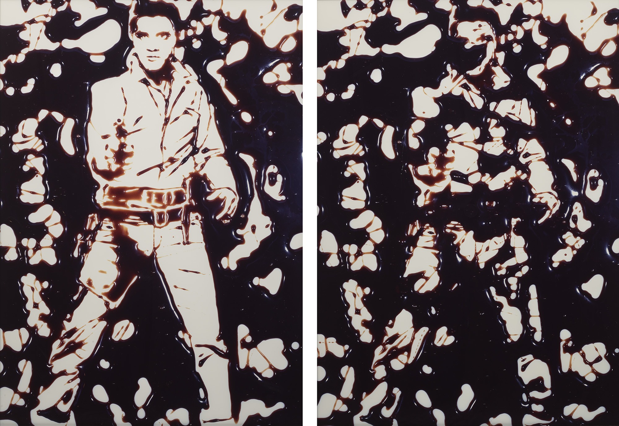 <p><strong>VIK MUNIZ </strong><em>Double Elvis from Pictures of Chocolate, </em>1999</p>