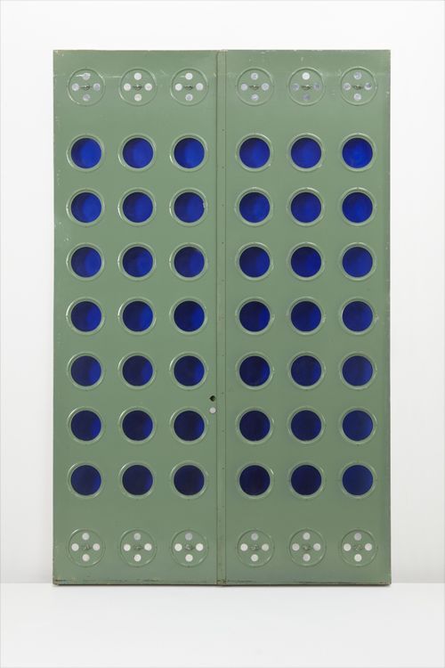 <b>JEAN PROUVÉ</b> Pair of doors designed for the Maison Tropicale, circa 1949