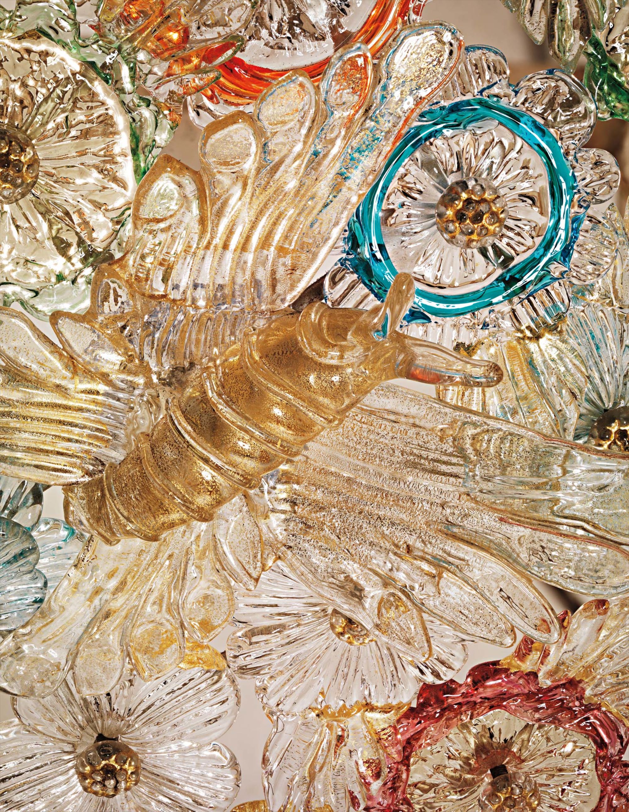 <b>FLAVIO POLI</b> <i>Large ceiling light</i>, circa 1954 (detail)