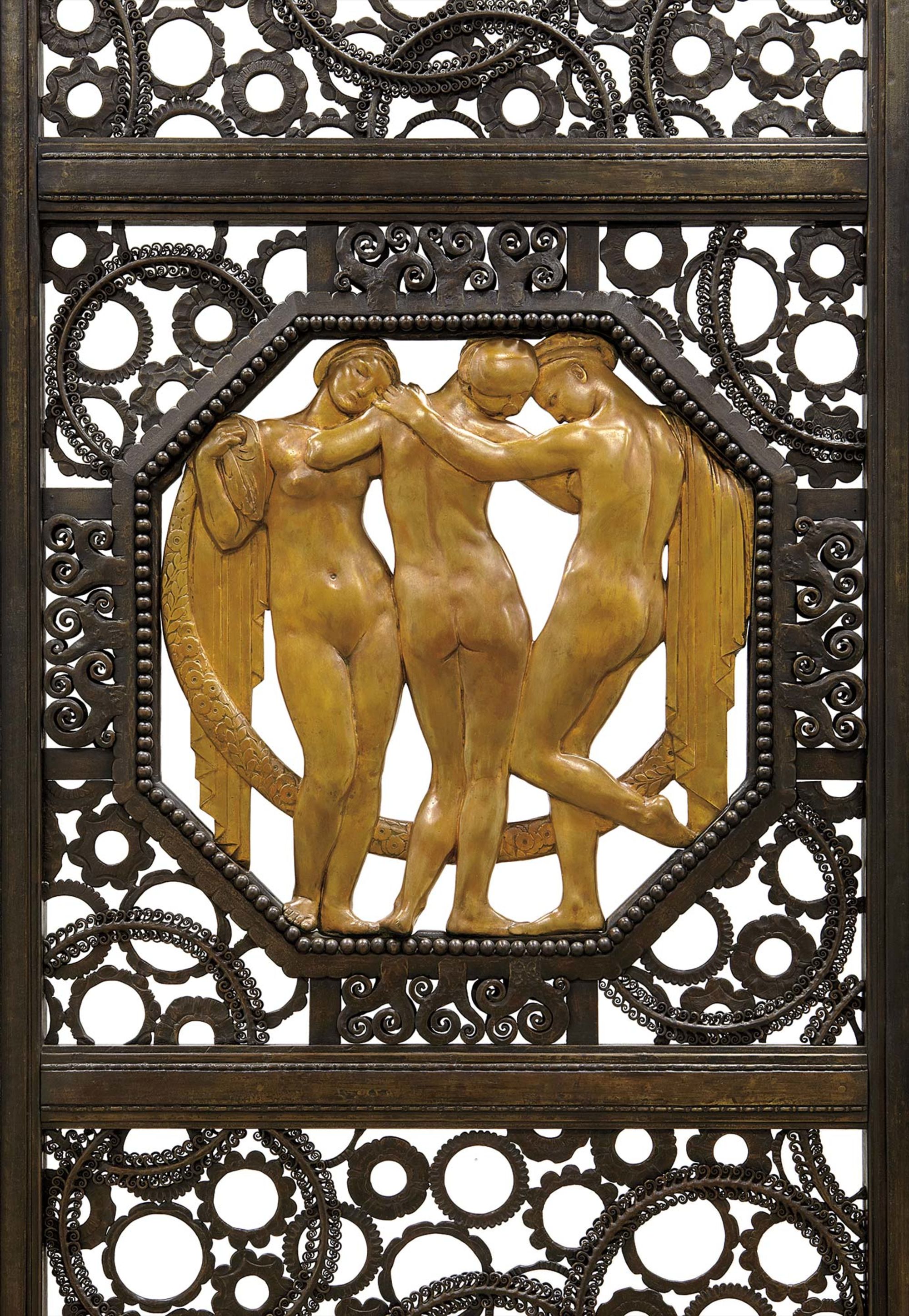 <b>EDGAR BRANDT</b><i> 'L'Âge d'Or'</i>, 1923 (detail)