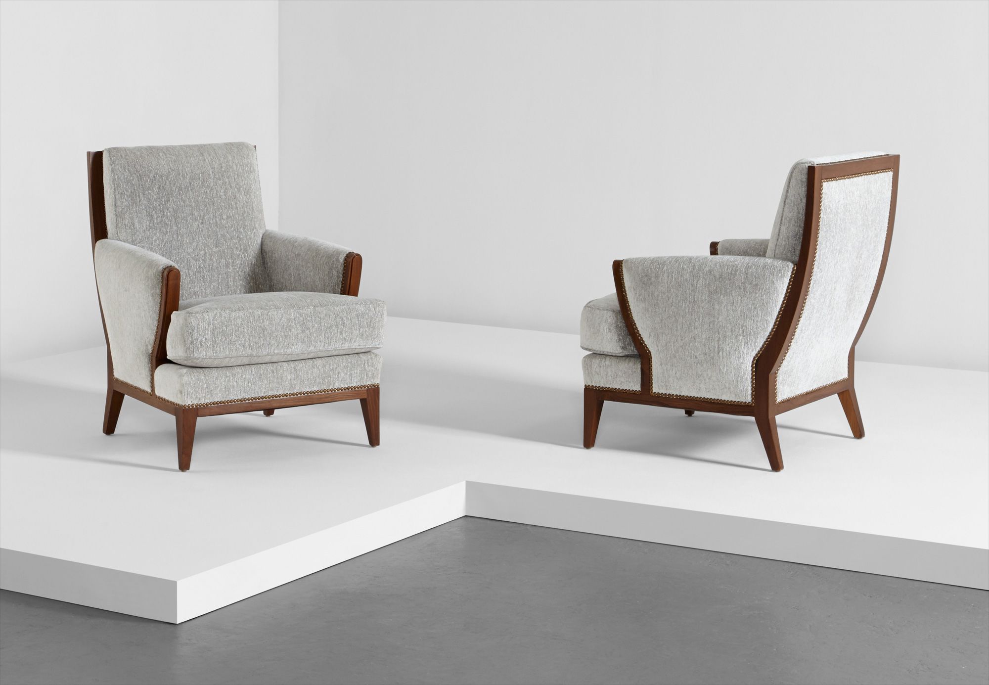 <b>EUG&#200;NE PRINTZ</b> Pair of armchairs, circa 1935