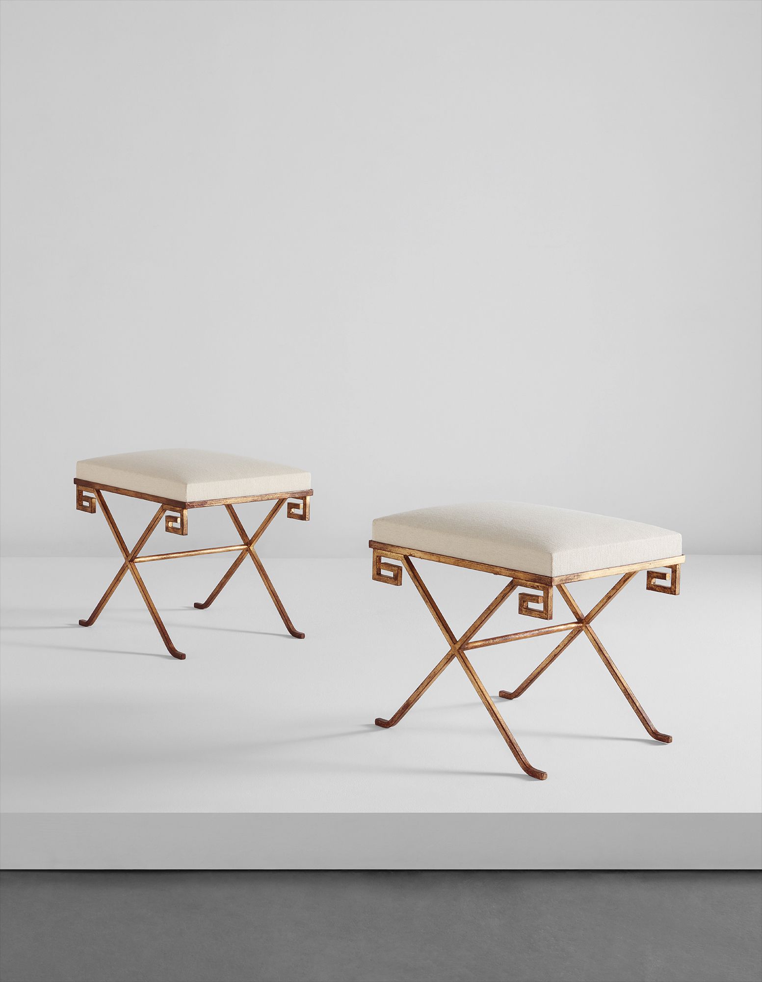 <b>JEAN-MICHEL FRANK </b><i>Pair of tabourets</i>, circa 1938