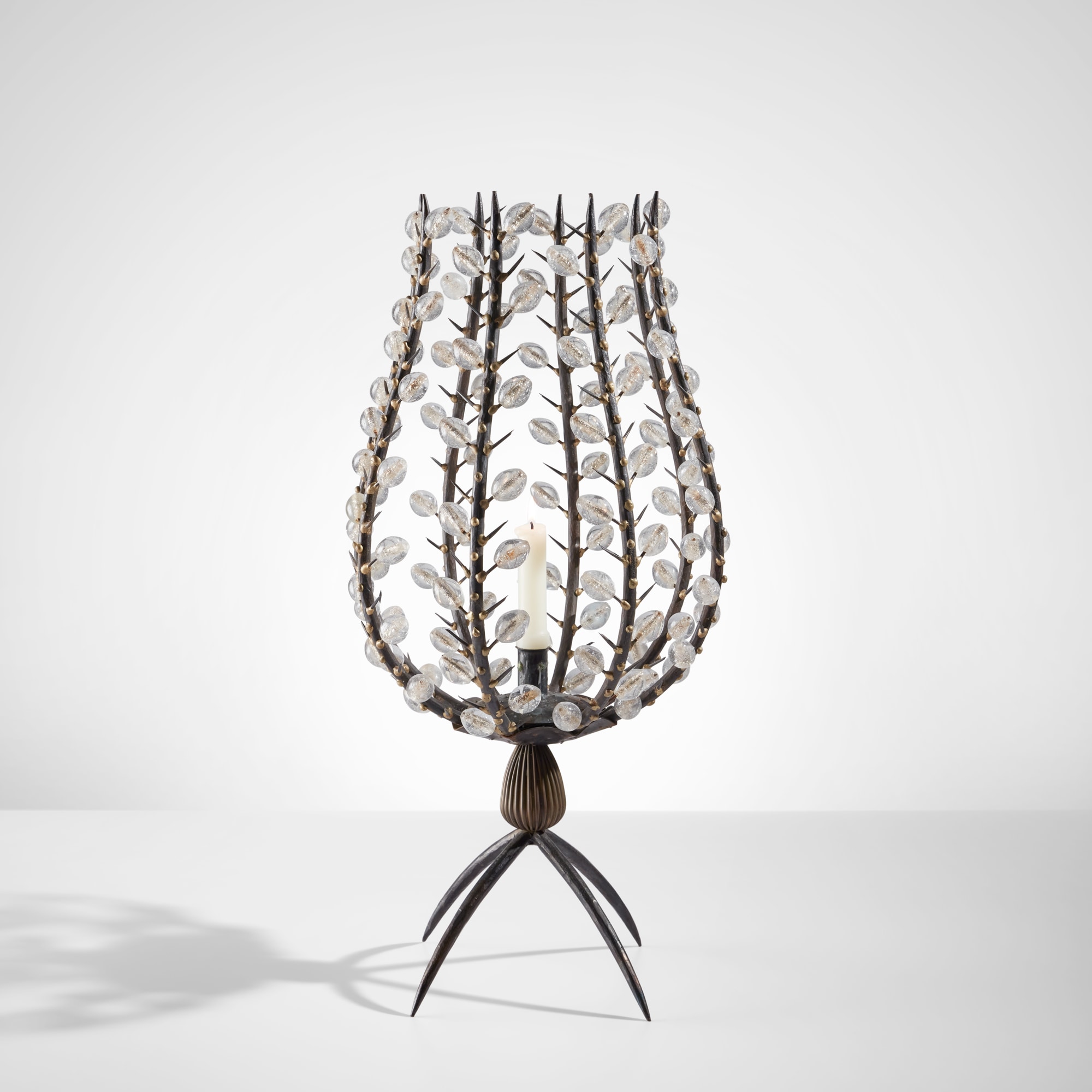 <p><strong>ANDRÉ DUBREUIL</strong> <em>"Perles" candleholder,</em> circa 1997</p>