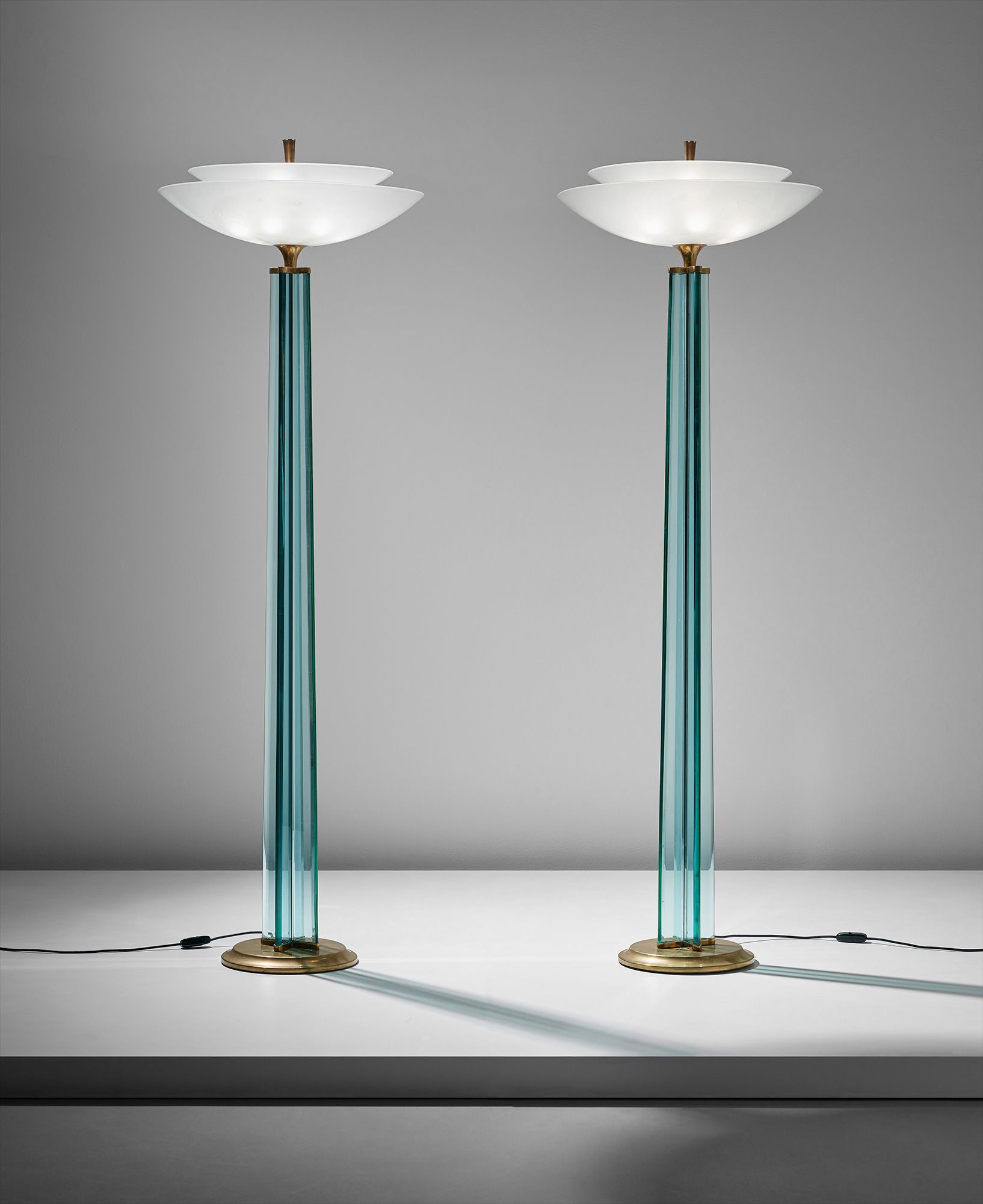 <b>GIO PONTI AND PIETRO CHIESA</b> Pair of 'Zodiac' floor lamps, circa 1937