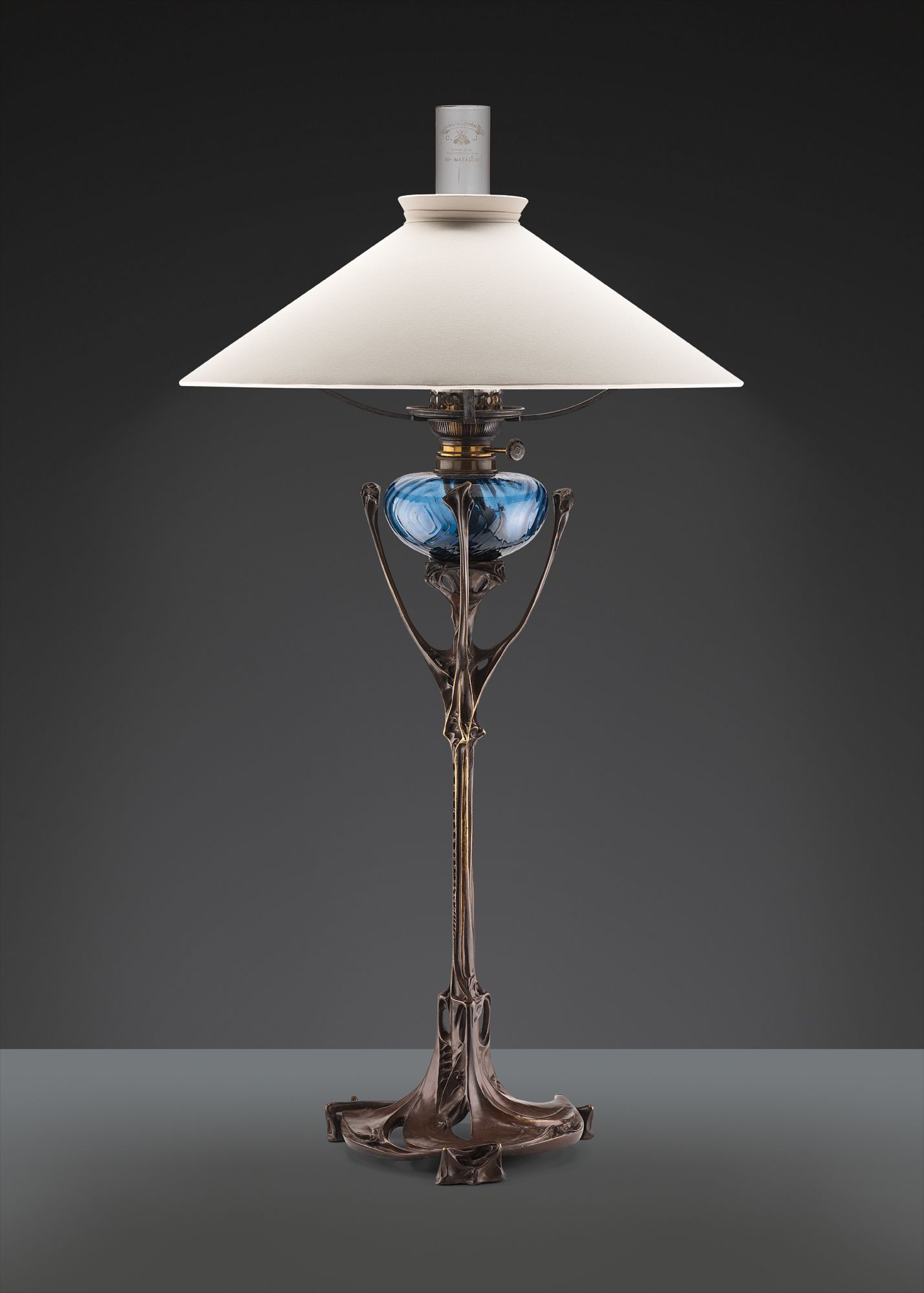 <b>HECTOR GUIMARD</b> <i>Rare table lamp, from the Maison Coilliot, Lille,</i> circa 1900