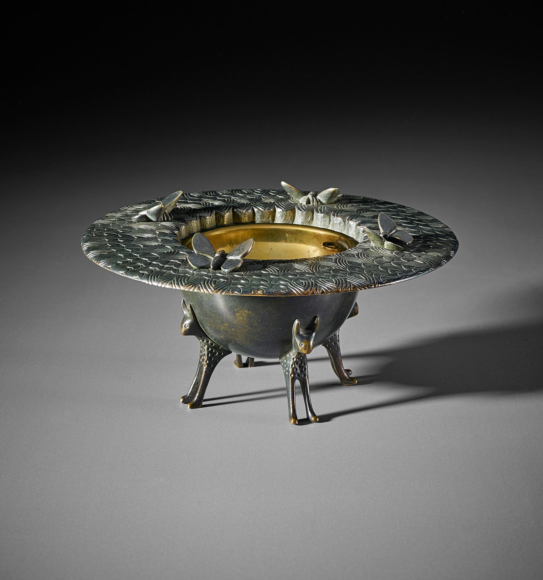 <b>ARMAND-ALBERT RATEAU</b> Ashtray, model no. 1901, circa 1930