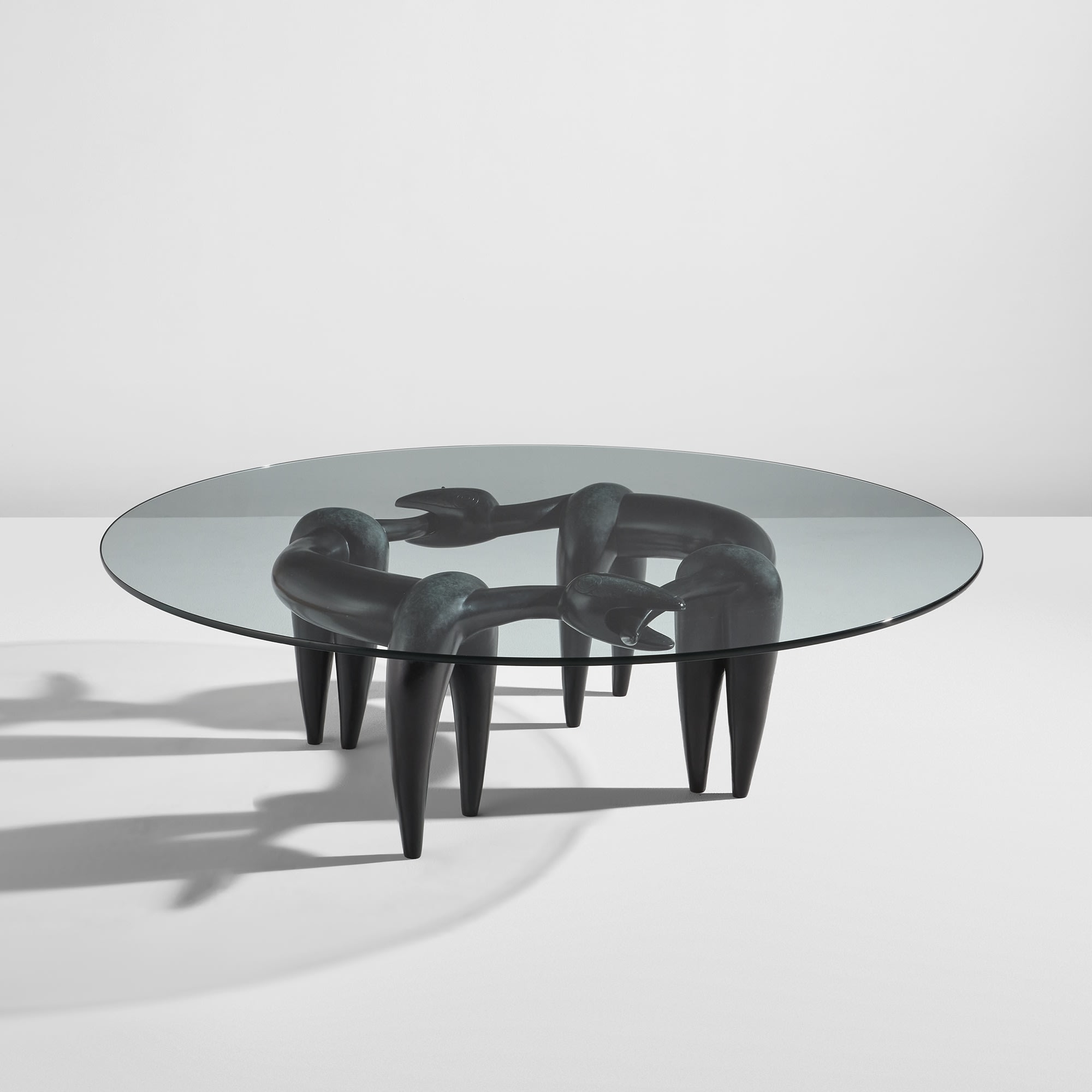 <p><strong>JUDY KENSLEY MCKIE</strong> <em>"Chase" table,</em> 1987</p>