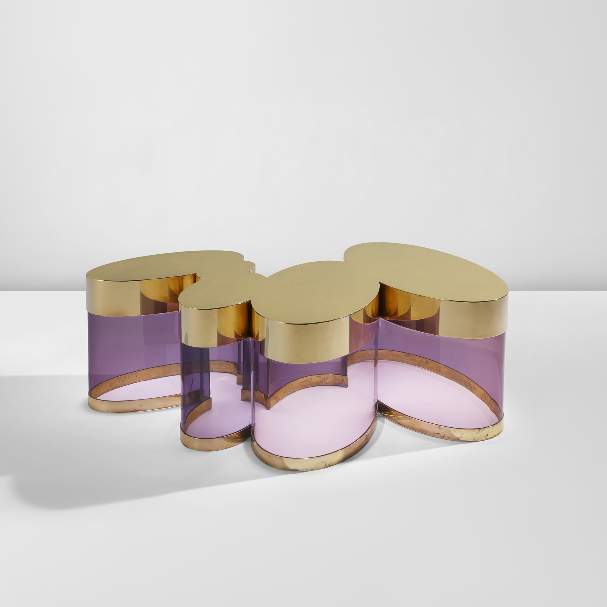 <p><strong>GUY DE ROUGEMONT</strong> <em>"Nuage" illuminated coffee table, </em>circa 1974</p>