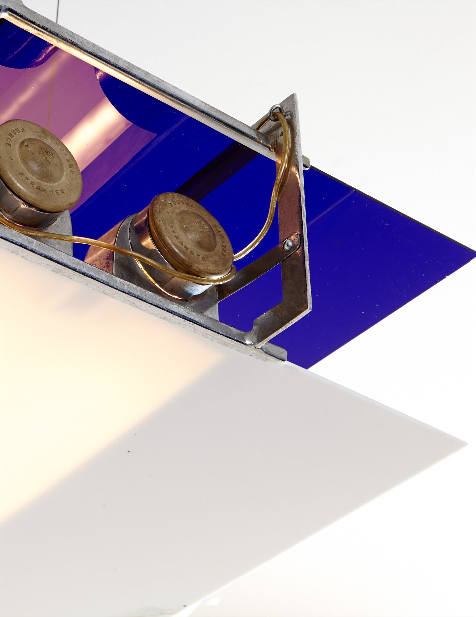 <b>EILEEN GRAY</b> <i>Rare and important 'Airplane' ceiling light,</i> circa 1930