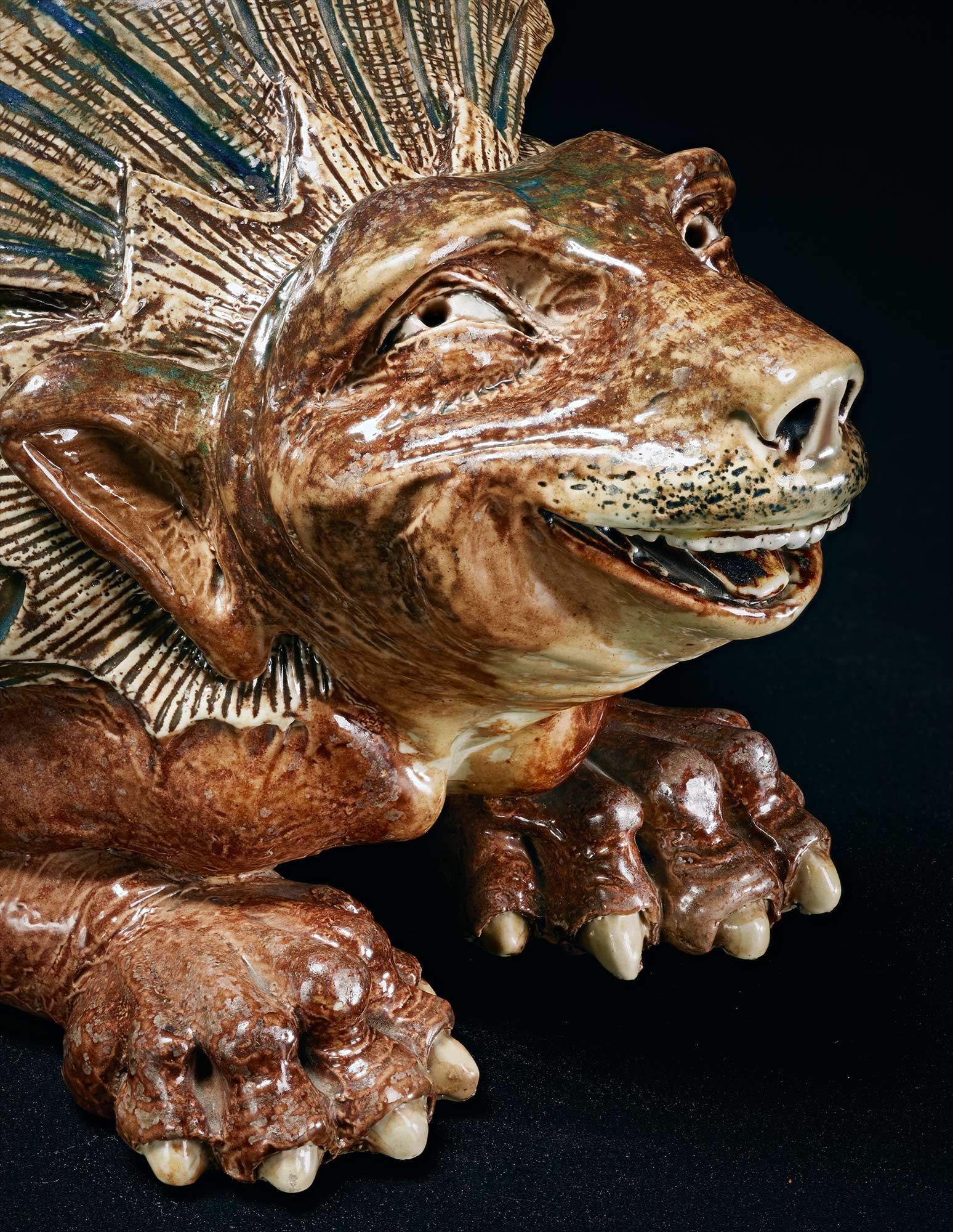 <b>R. W. MARTIN & BROTHERS</b> <i>Grotesque and smiling armadillo creature</i>, 1894