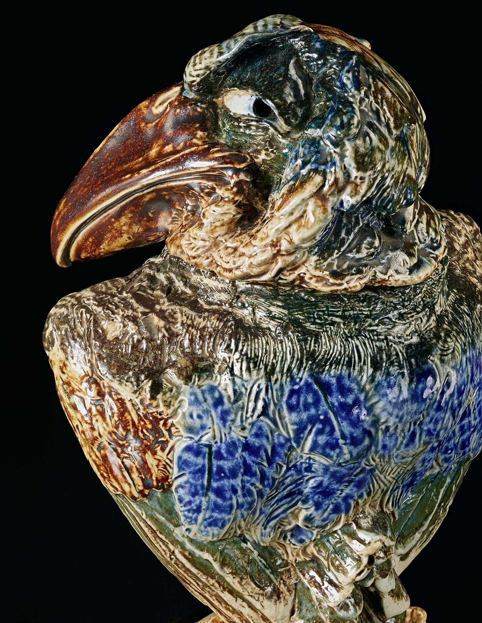 <b>R. W. MARTIN & BROTHERS</b> <i>Supercilious bird with open wings</i>, 1891