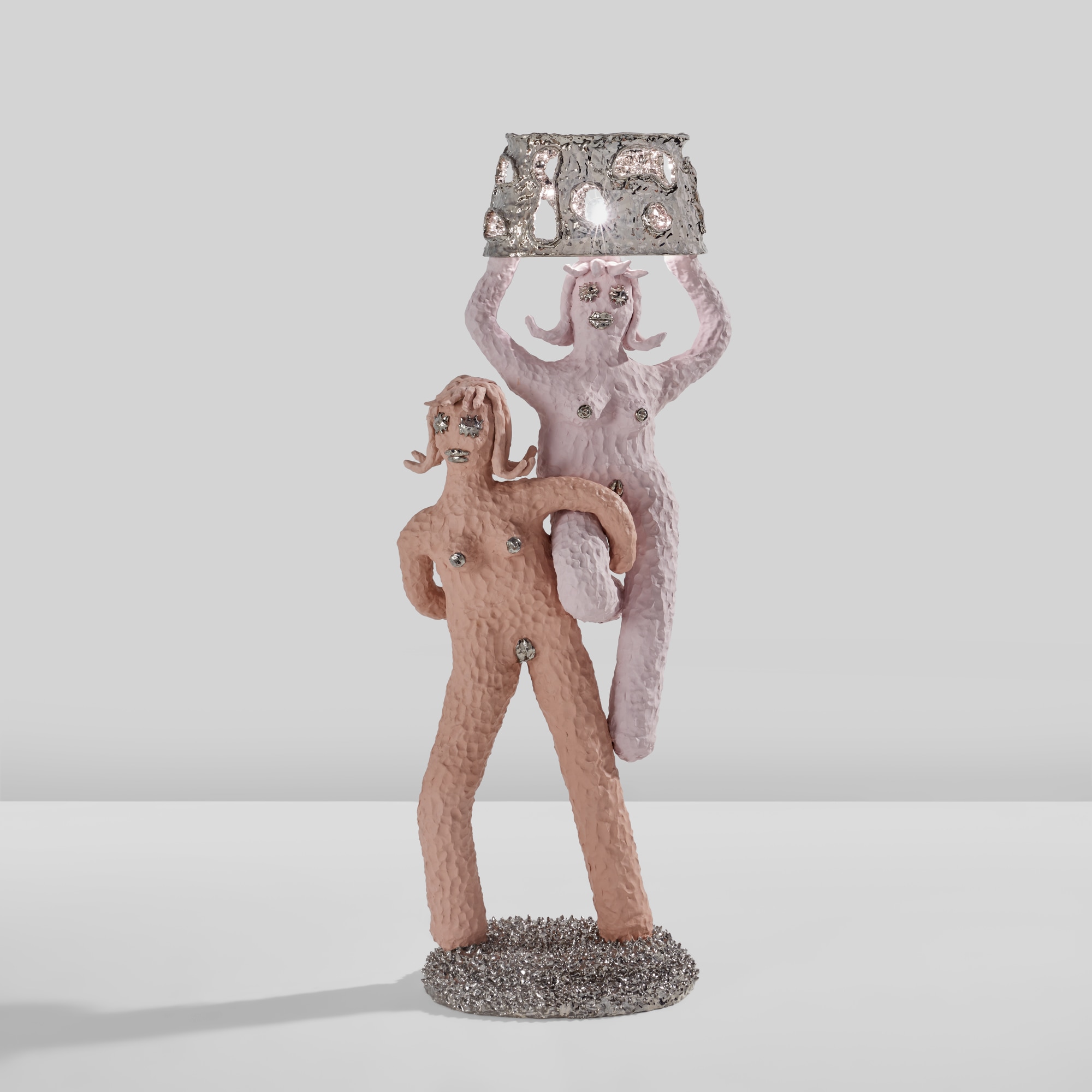 <p><strong>KATIE&nbsp;STOUT</strong><em>&nbsp;&quot;Double Girl&quot; floor lamp,</em> 2018</p>
