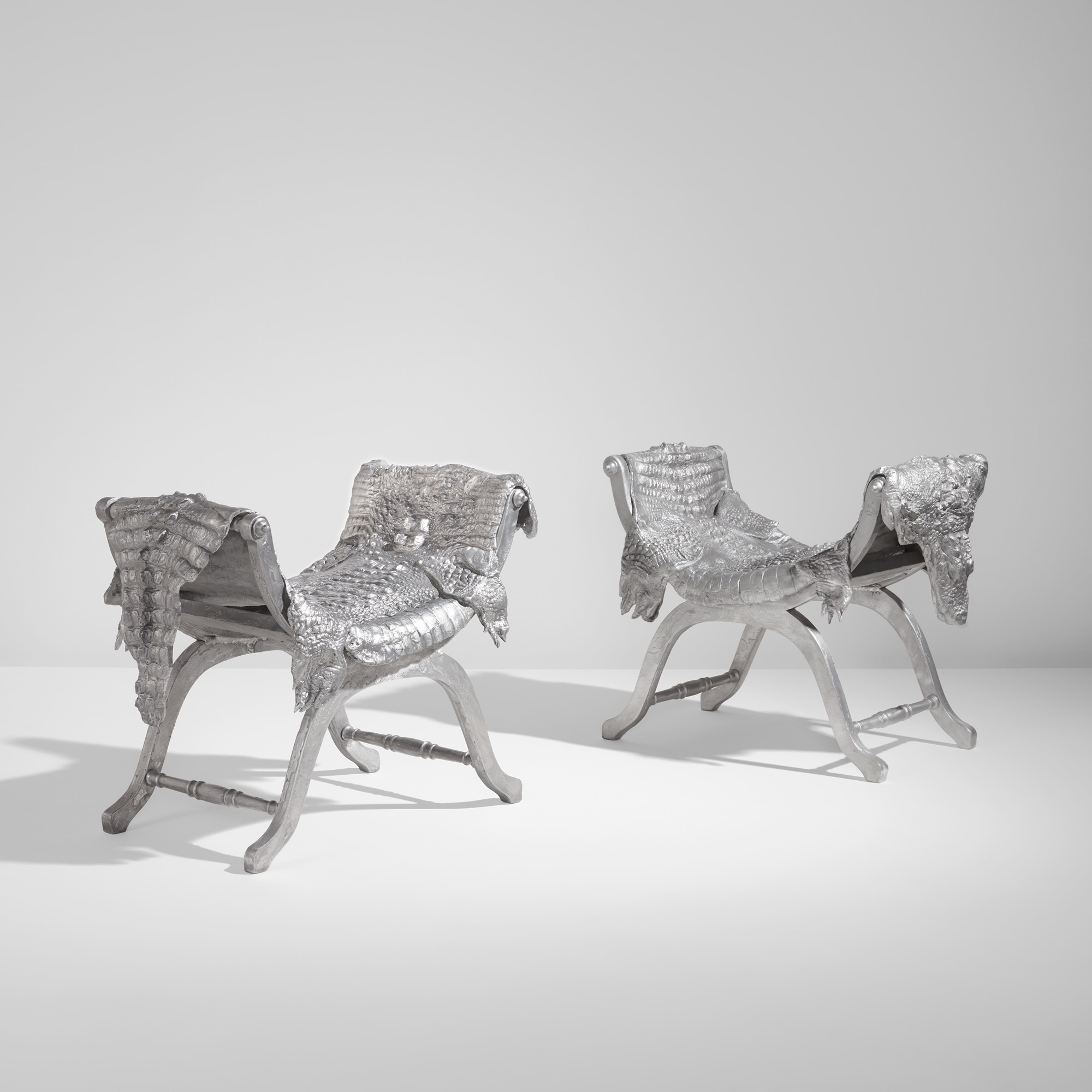 <p><strong>CLAUDE LALANNE</strong> <em>Pair of "Crococurules",</em> designed 1992, produced 2009 and 2012</p>