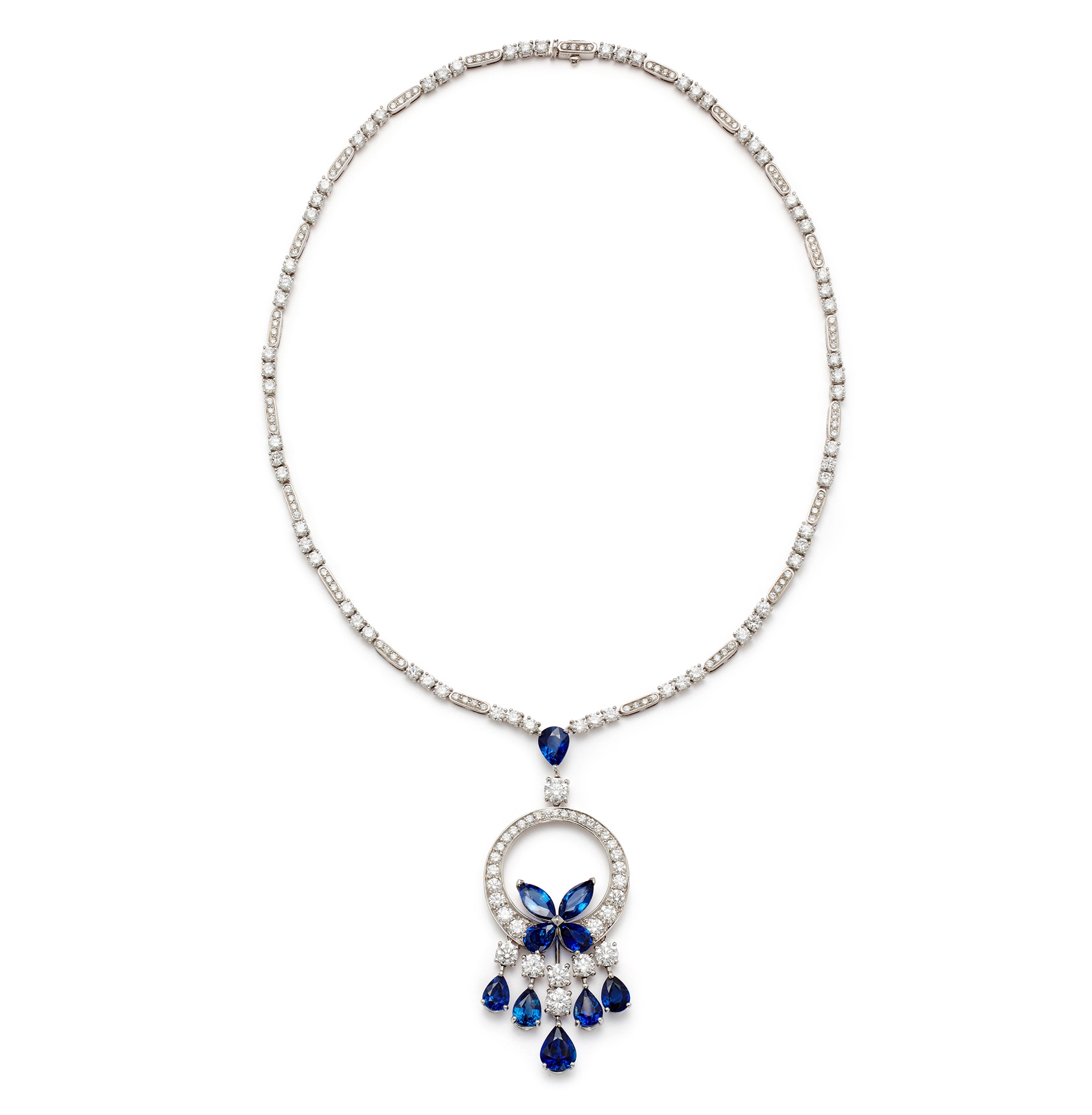 <p><strong>GRAFF.</strong> A Diamond and Sapphire &quot;Butterfly&quot; Necklace</p>
