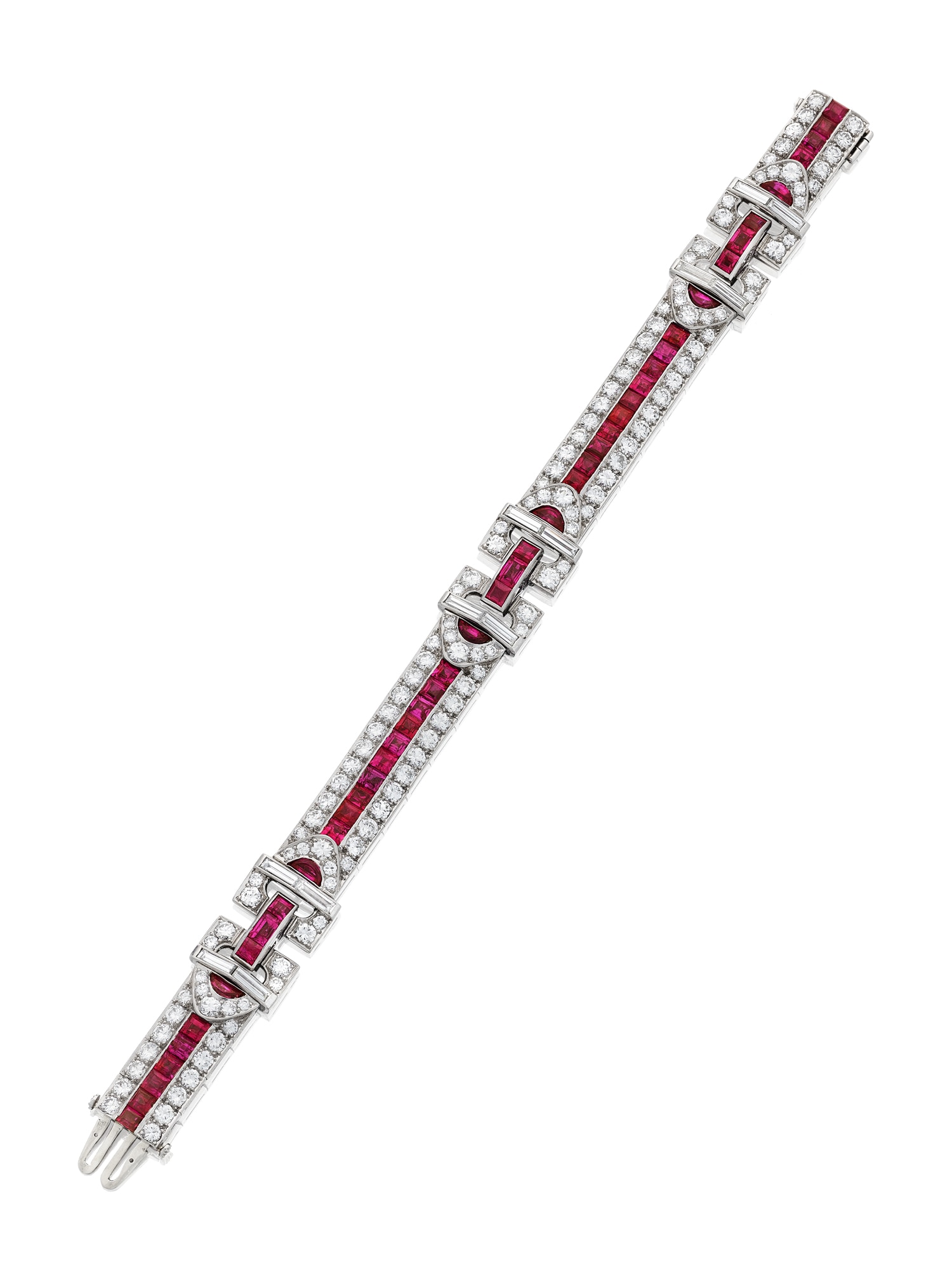 <p><strong>RAYMOND C. YARD</strong> <em>Art Deco Ruby and Diamond Bracelet</em></p>