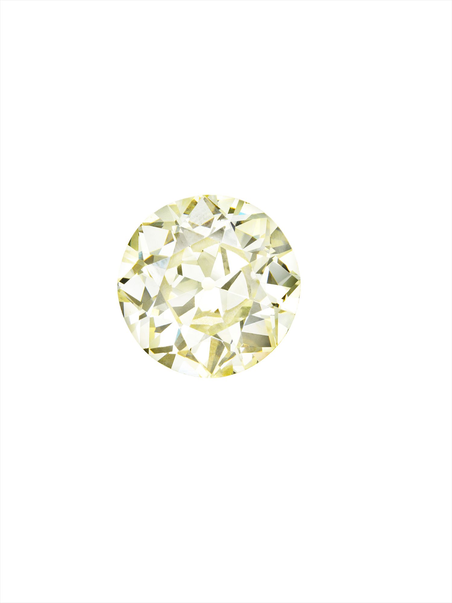 An Old-Cut Fancy Light Yellow Diamond