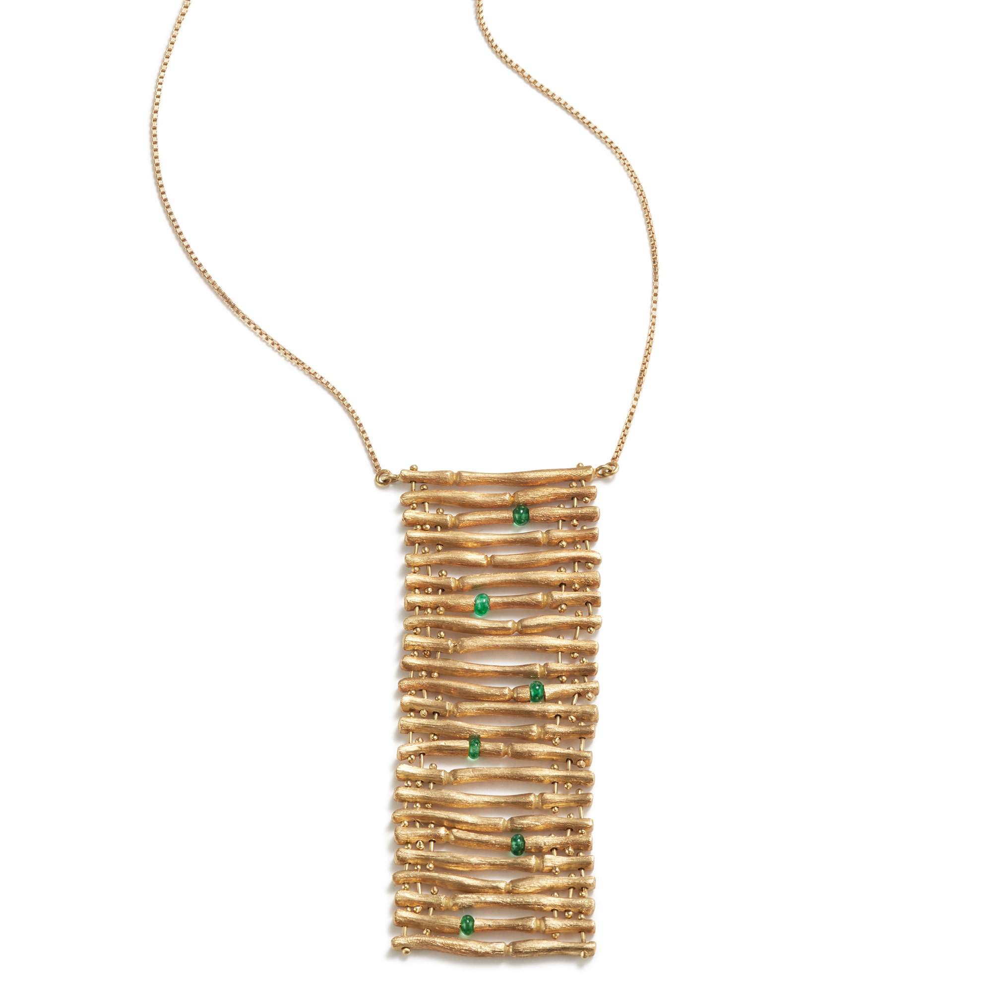 A Gold and Emerald Necklace, Gucci