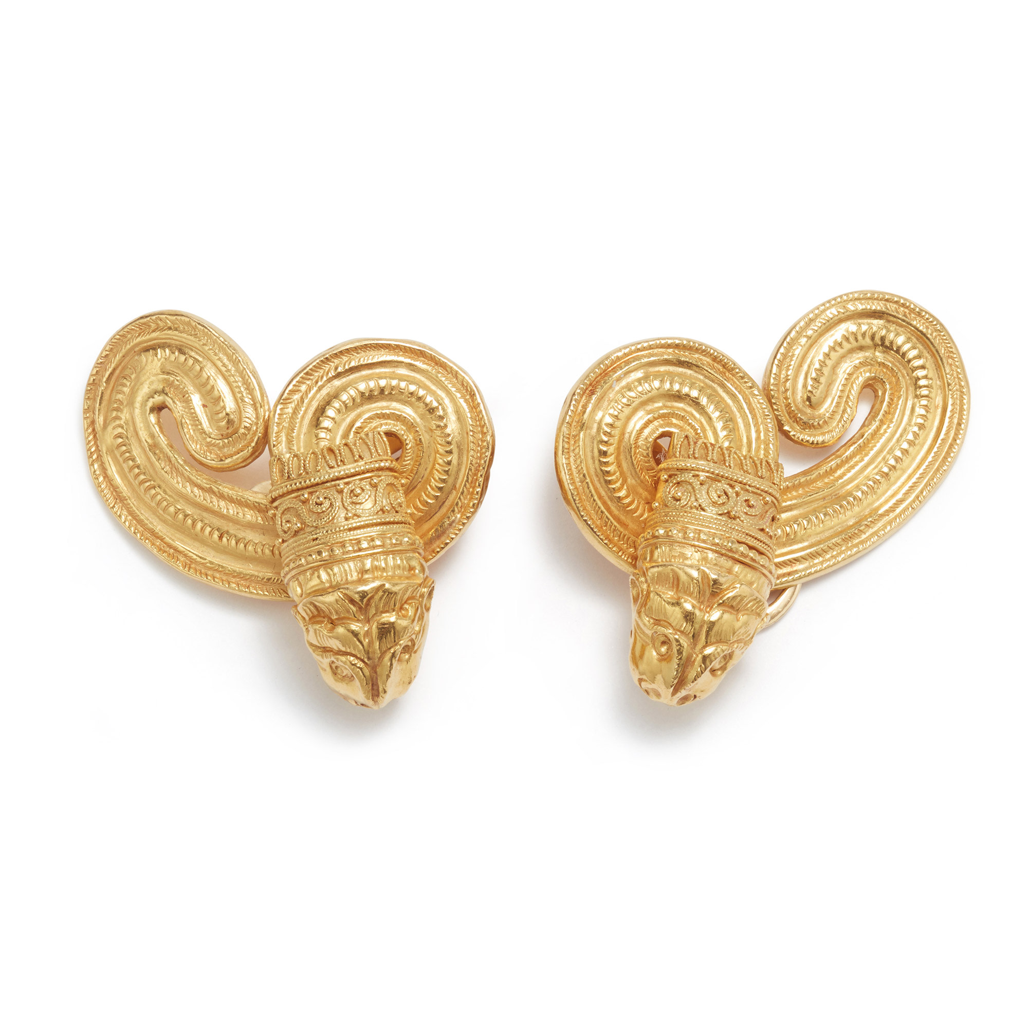 A Pair of Gold Earrings, Ilias Lalaounis