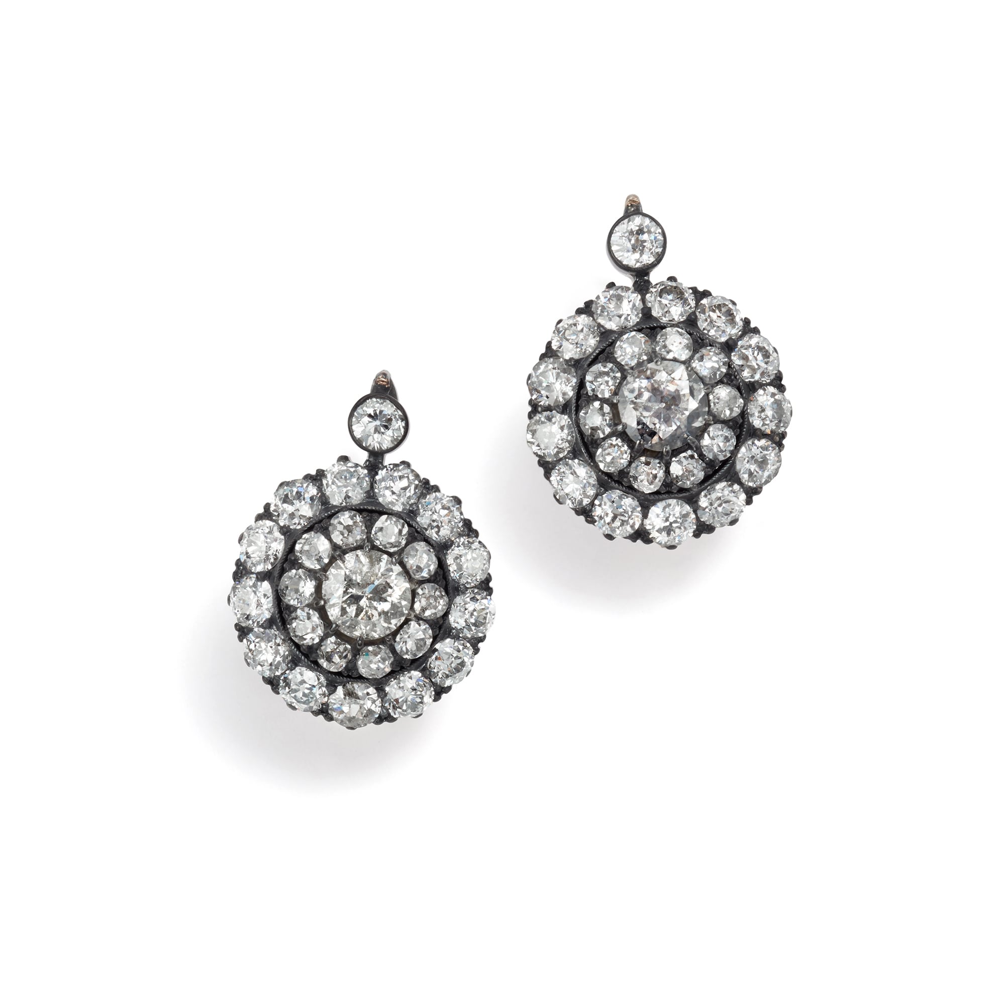 A Pair of Diamond Earrings