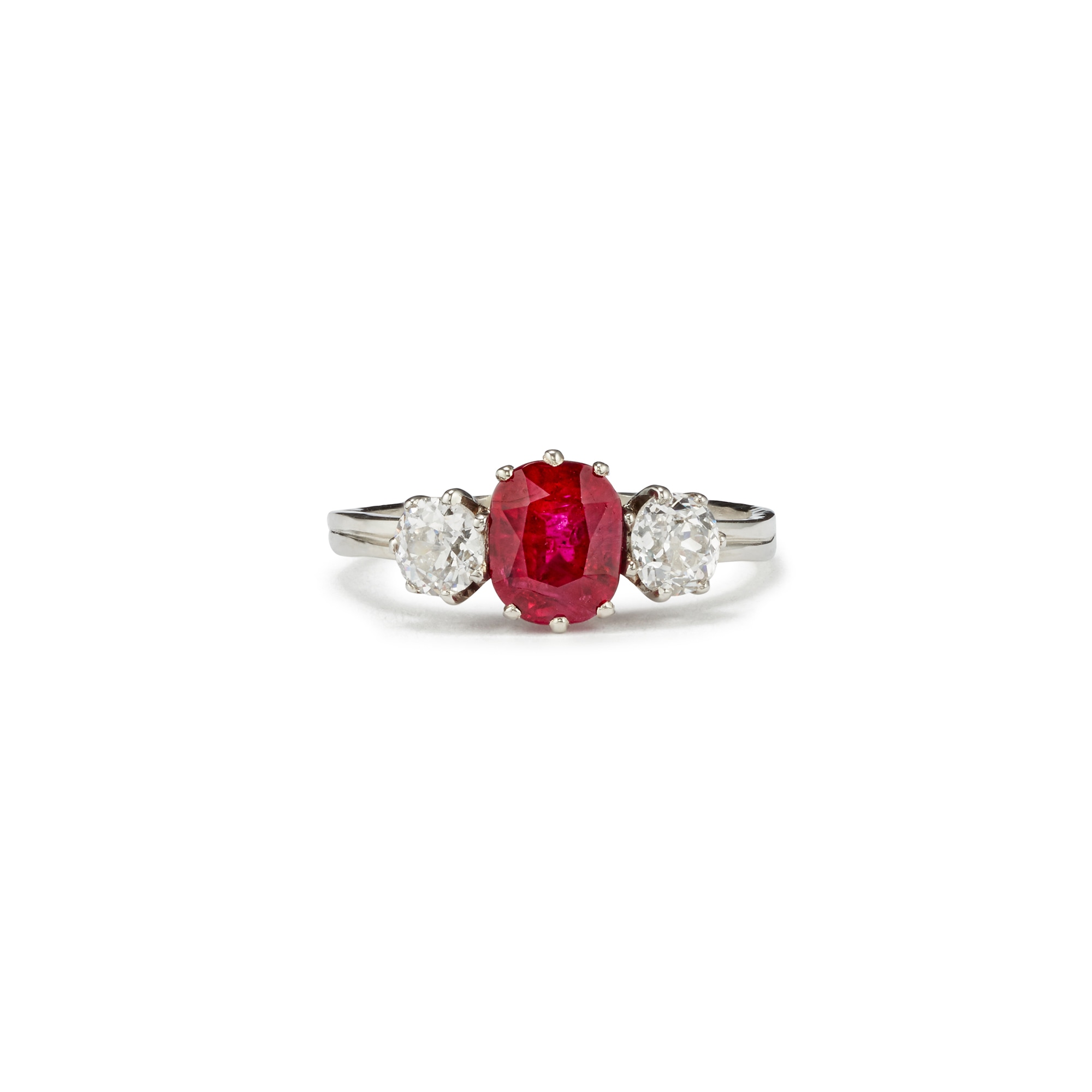 A Ruby, Diamond and Gold Ring