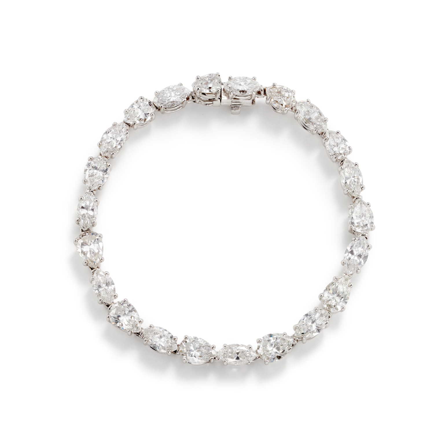 <p><strong>SABBADINI.</strong> A Diamond and Platinum Bracelet</p>