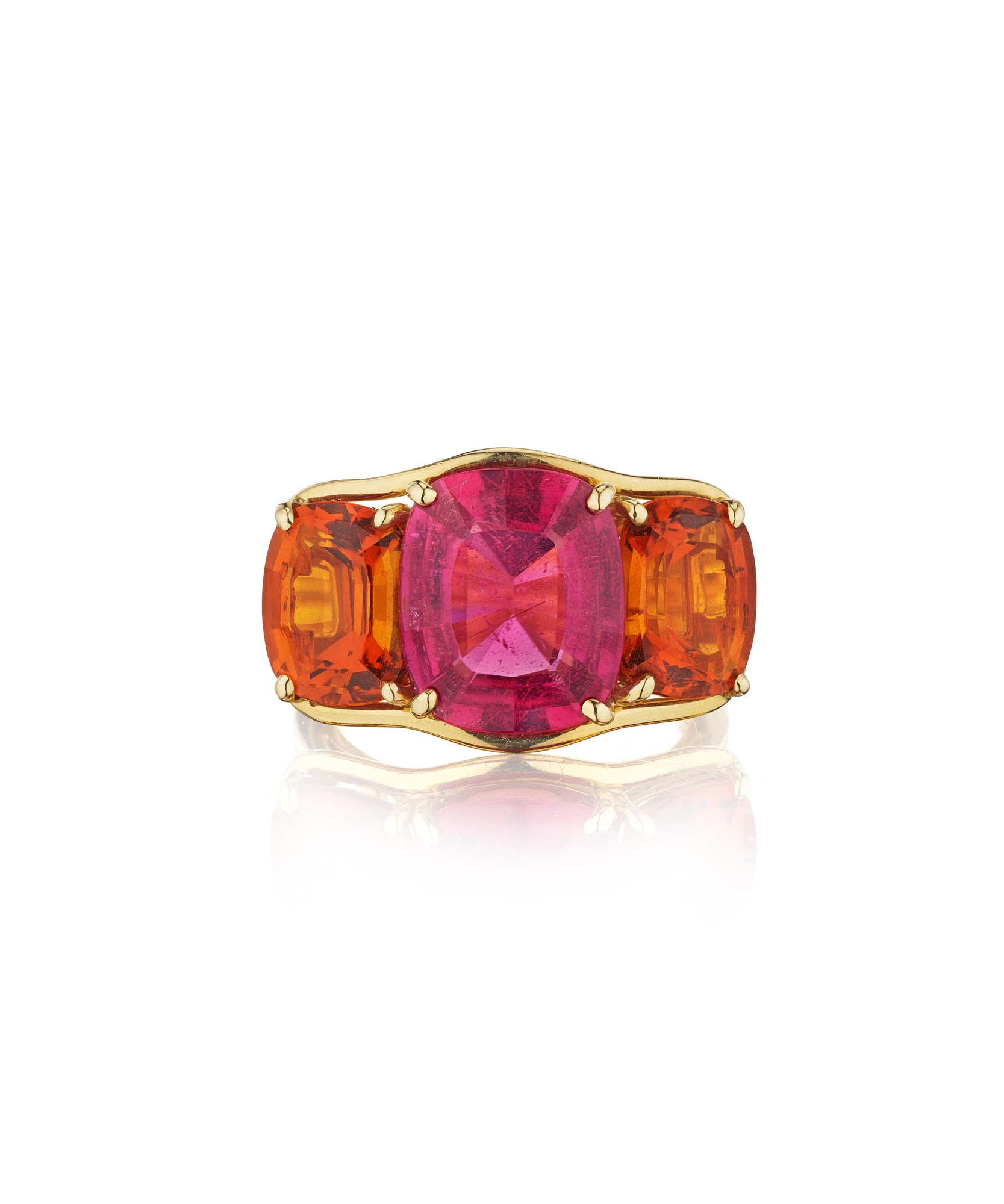 <p><strong>VERDURA</strong> <em>Tourmaline and Citrine Ring</em> </p>