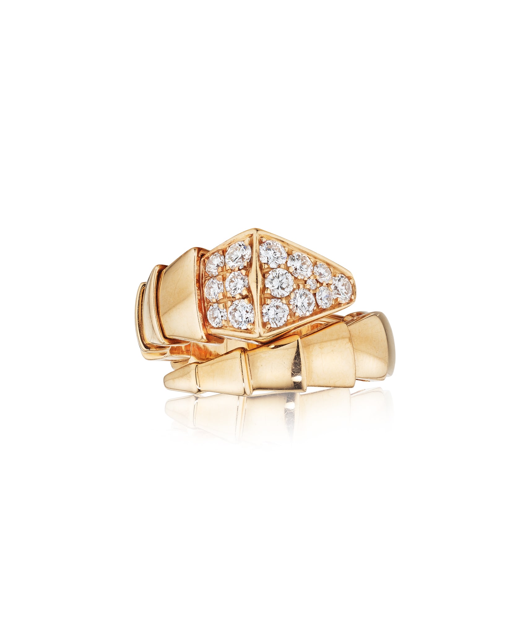 <p><strong>BULGARI </strong><em>Serpenti 'Viper' Diamond Ring</em></p>